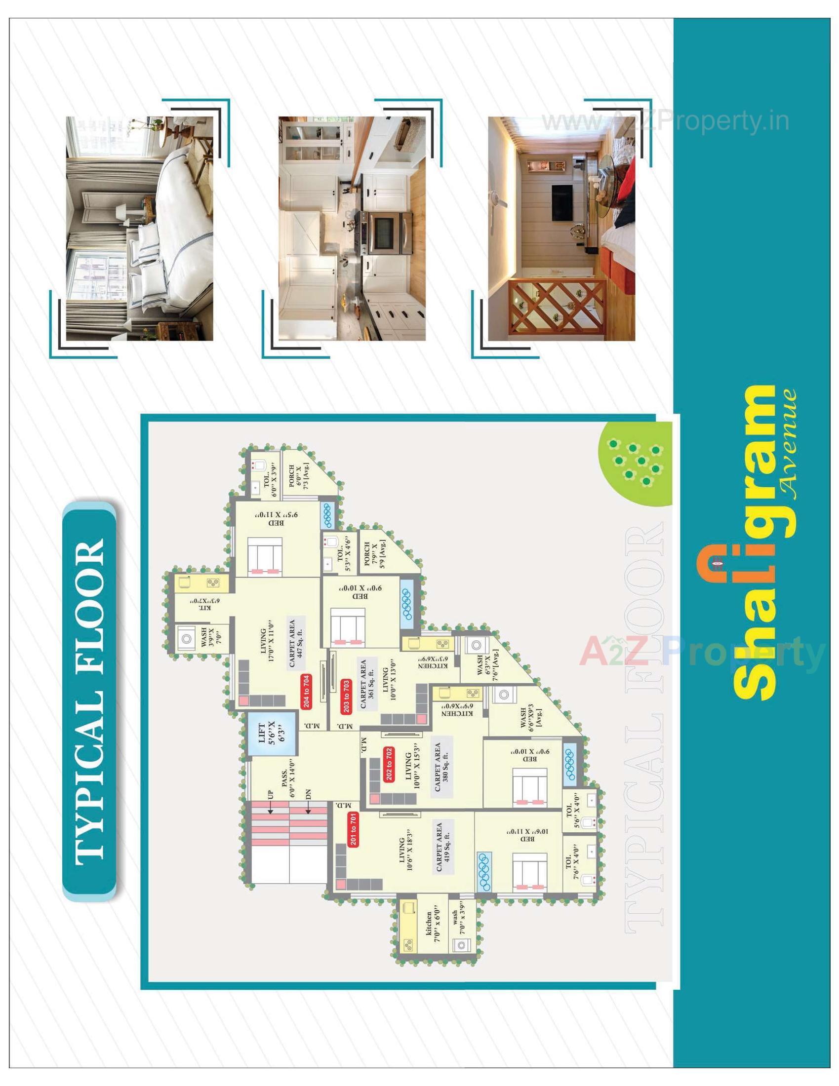 Layout of real estate project Shaligram Avenue located at Mavdi, Rajkot, Gujarat