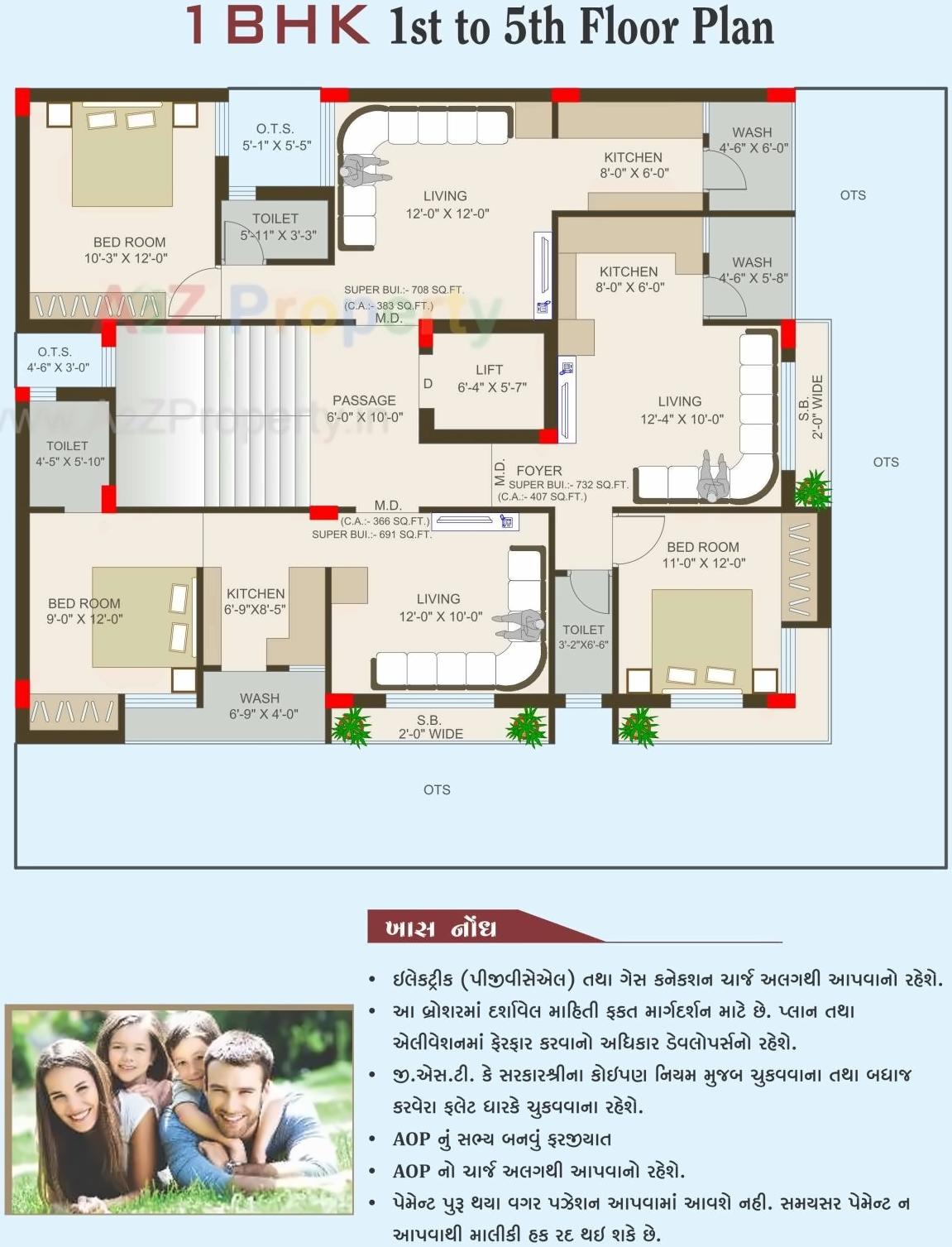 Layout of real estate project Shaligram located at Mavdi, Rajkot, Gujarat