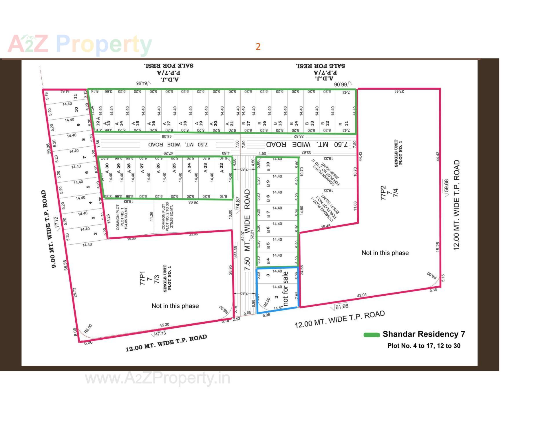 Layout of real estate project Shandar Residency located at Rajkot, Rajkot, Gujarat