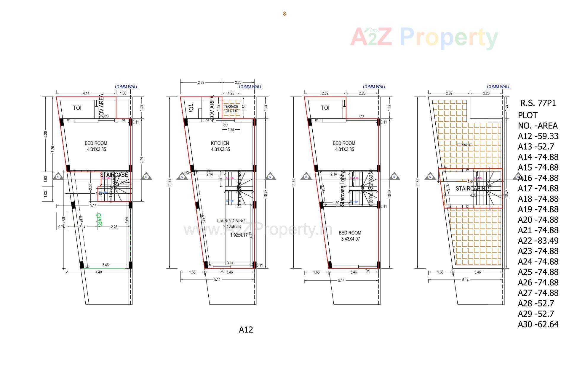 Layout of real estate project Shandar Residency located at Rajkot, Rajkot, Gujarat