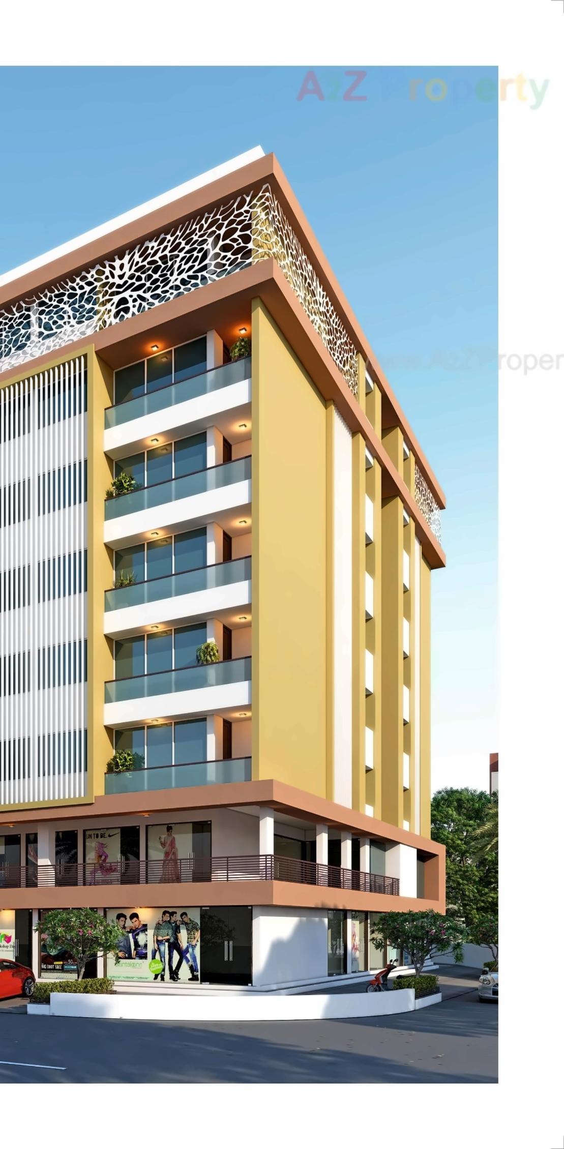 3D Elevation of real estate project Shanti Avenue located at Rajkot, Rajkot, Gujarat