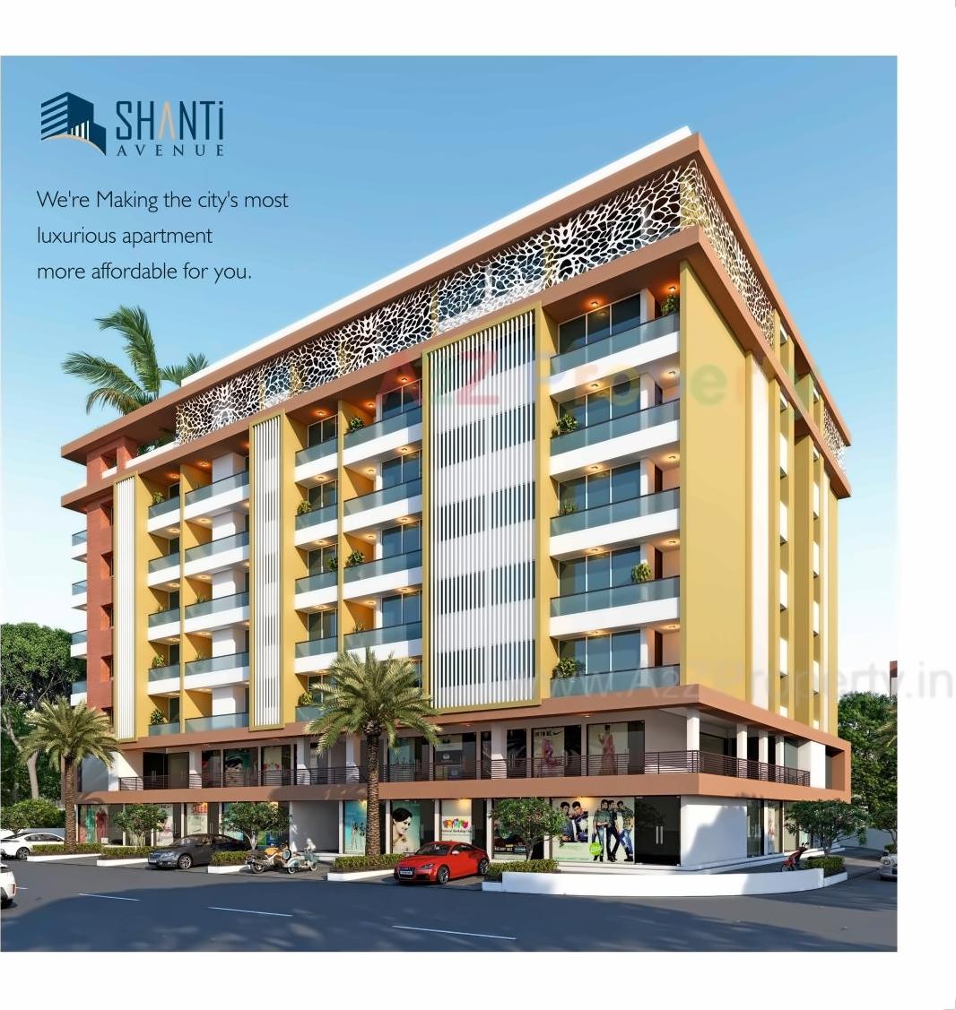 3D Elevation of real estate project Shanti Avenue located at Rajkot, Rajkot, Gujarat