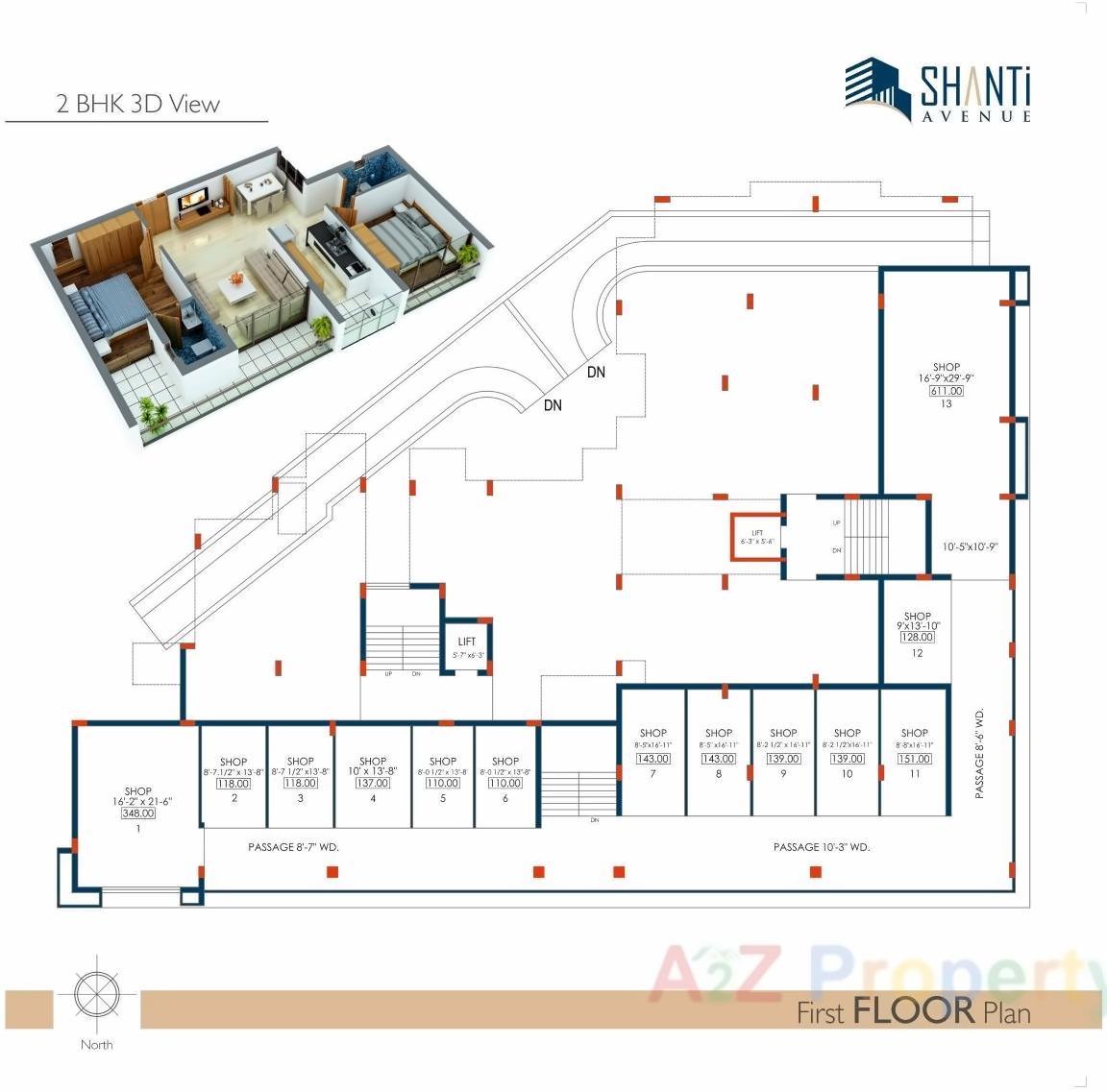 Layout of real estate project Shanti Avenue located at Rajkot, Rajkot, Gujarat