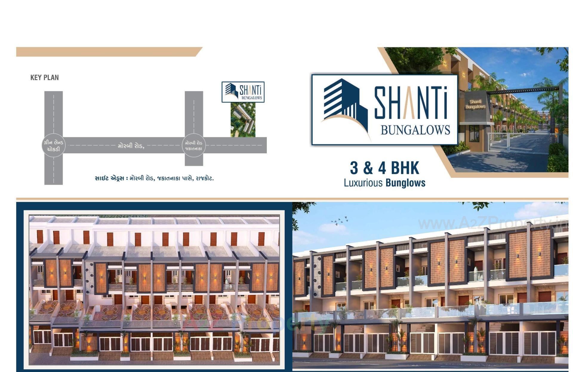 Layout of real estate project Shanti Bunglows located at Rajkot, Rajkot, Gujarat
