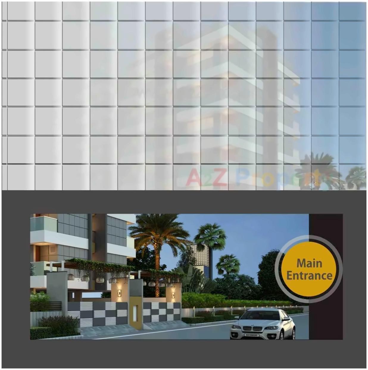 3D Elevation of real estate project Shantivan located at Mavdi, Rajkot, Gujarat