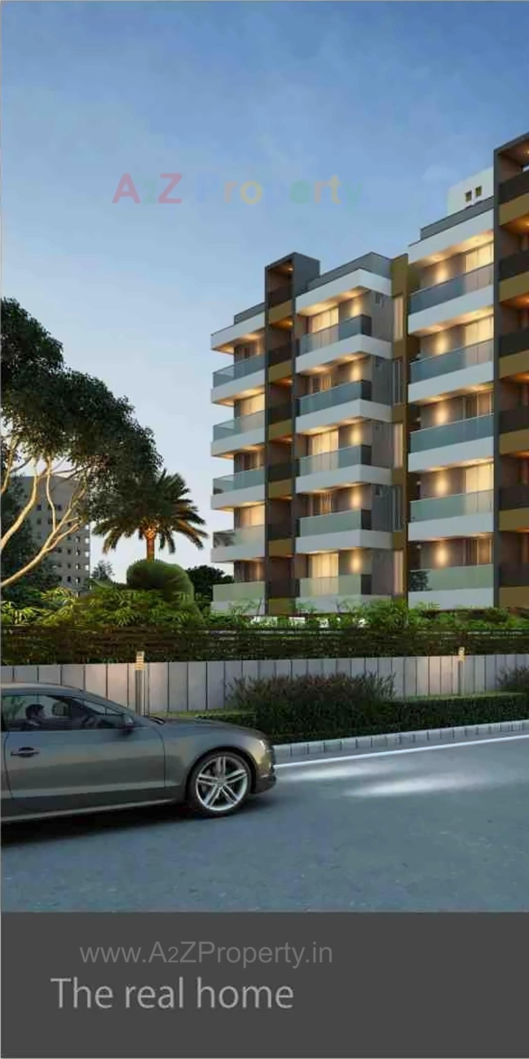 3D Elevation of real estate project Shantivan located at Mavdi, Rajkot, Gujarat