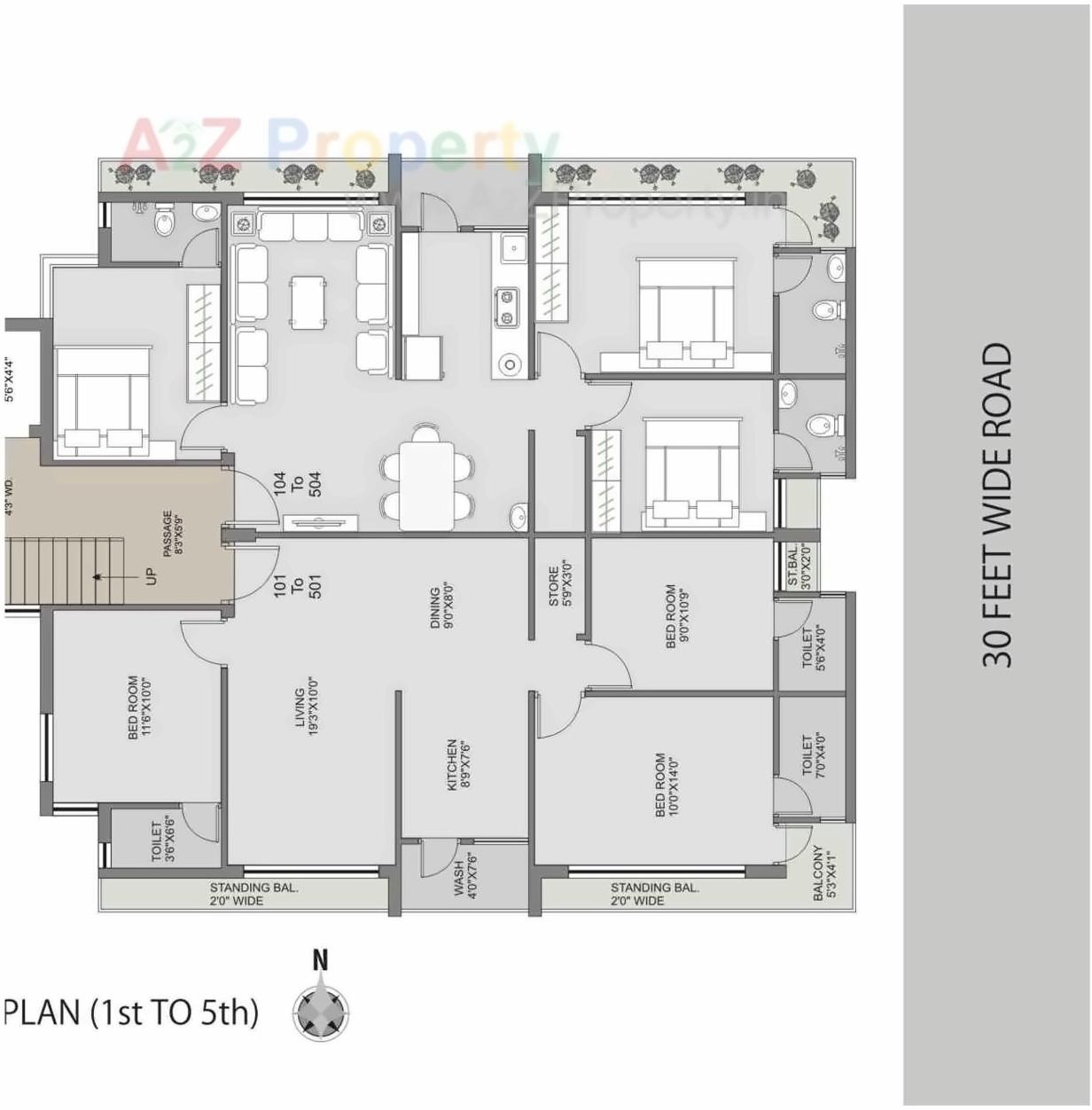 Layout of real estate project Shantivan located at Mavdi, Rajkot, Gujarat