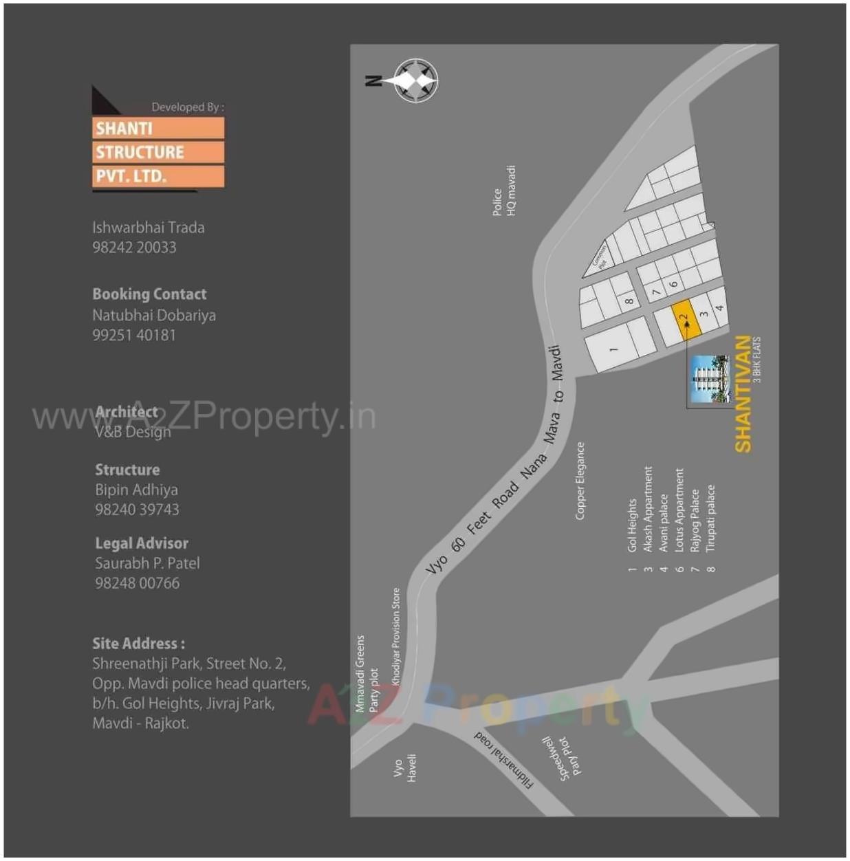  of real estate project Shantivan located at Mavdi, Rajkot, Gujarat