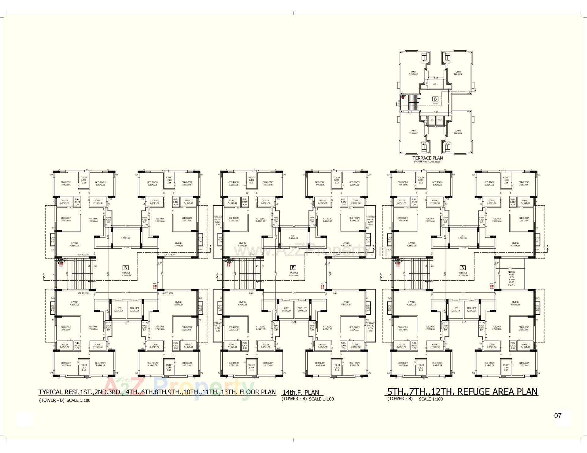 Layout of real estate project Sharanam Saffron located at Mavdi, Rajkot, Gujarat