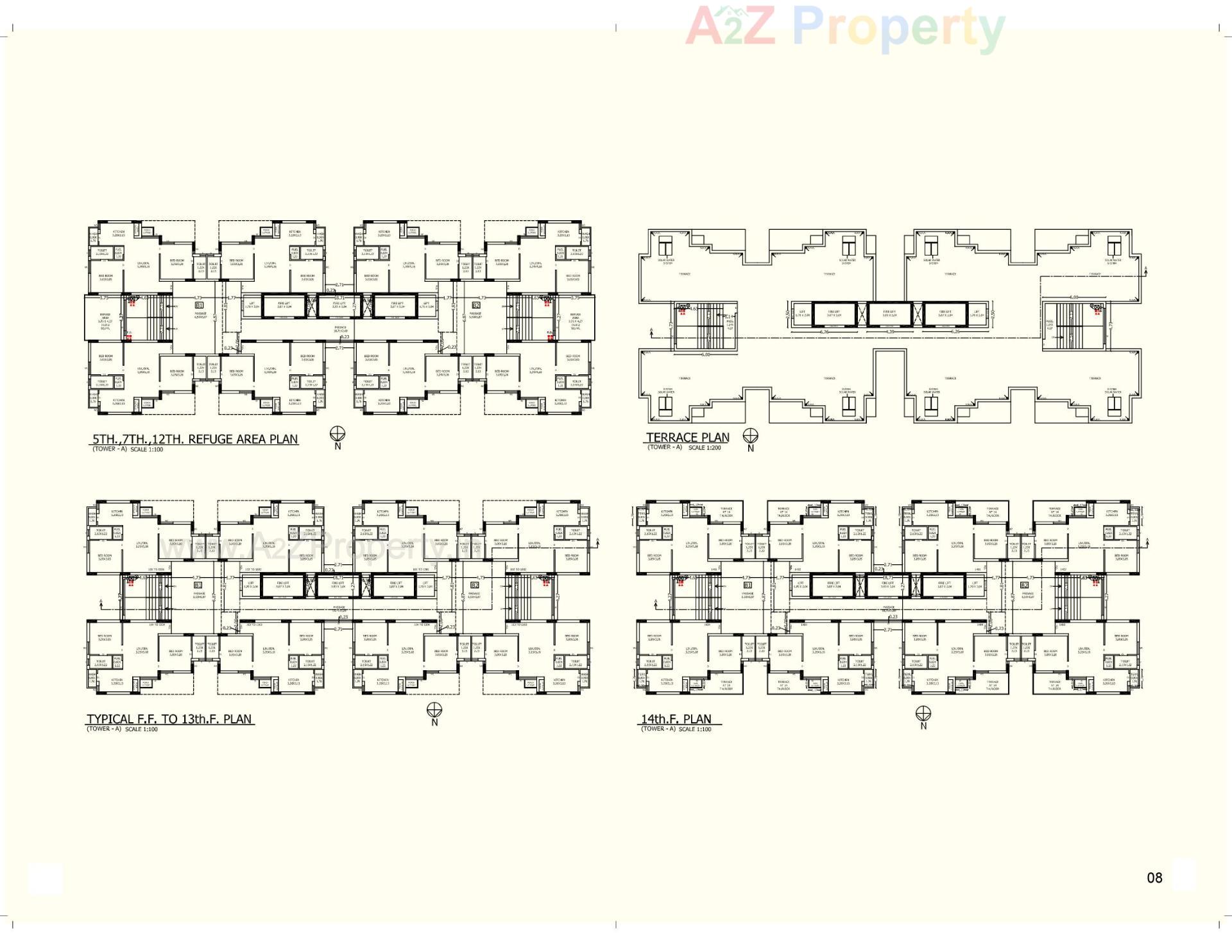 Layout of real estate project Sharanam Saffron located at Mavdi, Rajkot, Gujarat