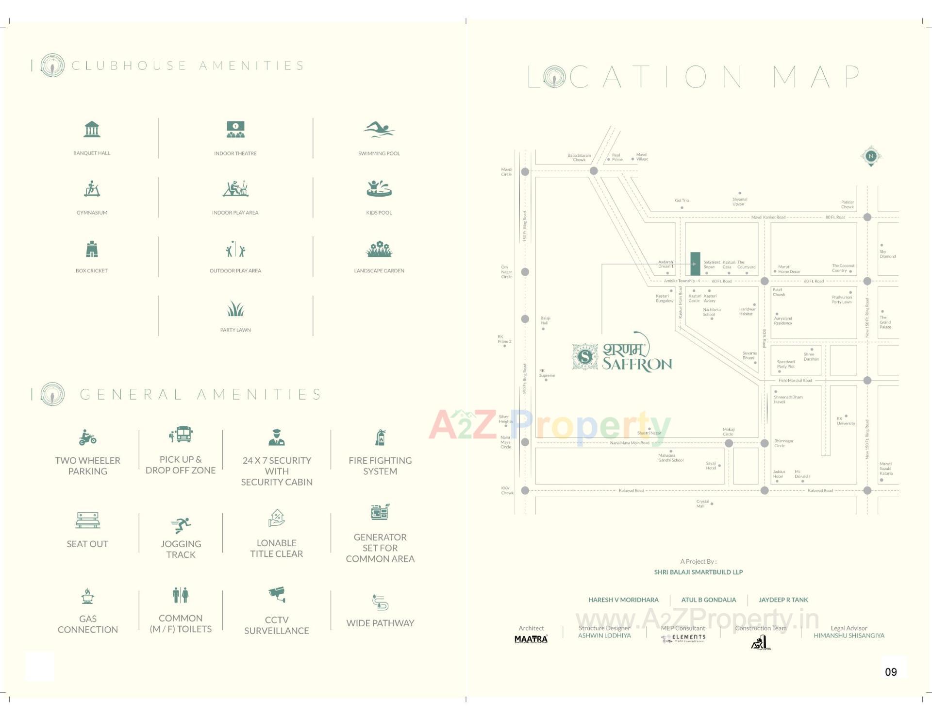  of real estate project Sharanam Saffron located at Mavdi, Rajkot, Gujarat