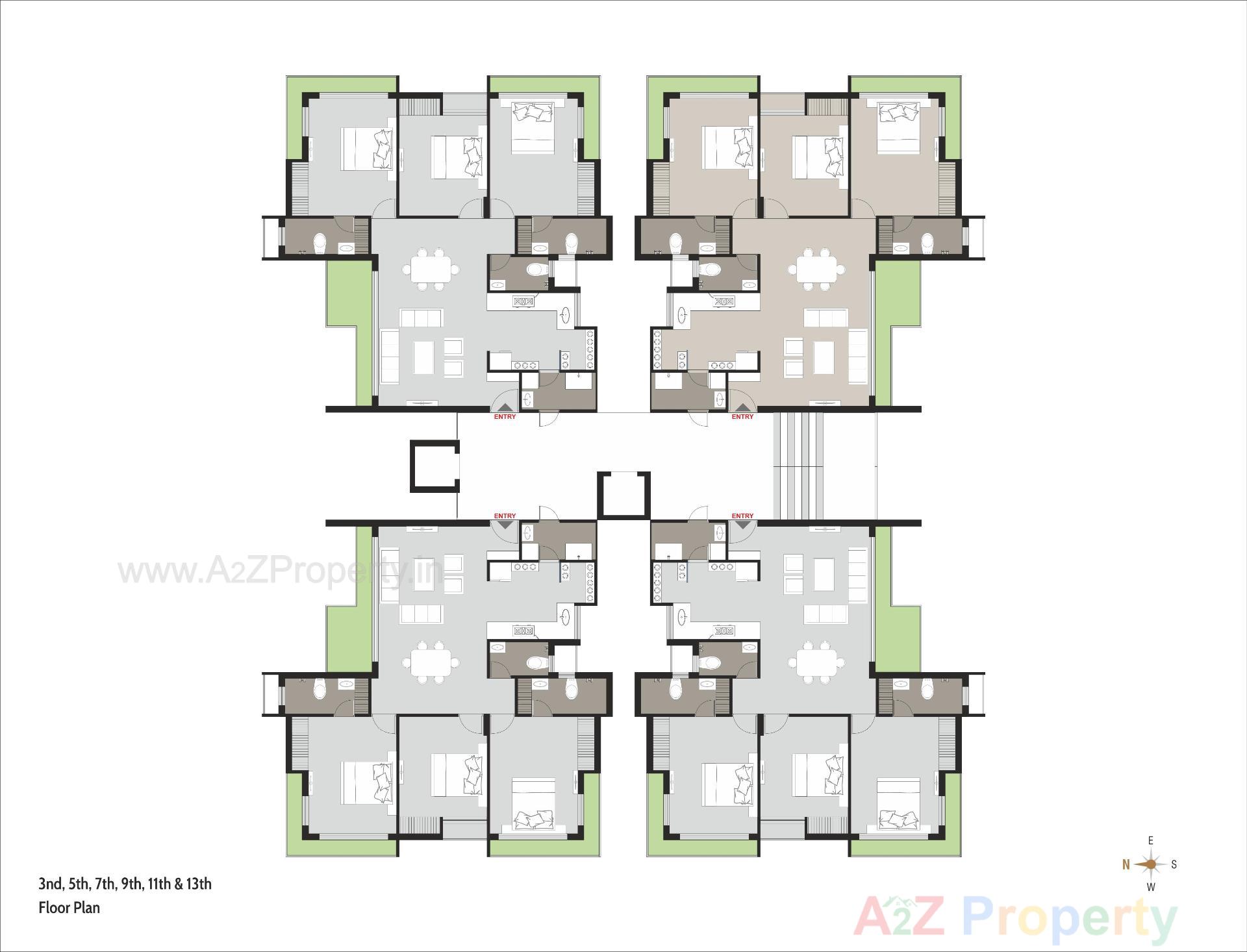 Layout of real estate project Sharda Sanidhya located at Ronki, Rajkot, Gujarat