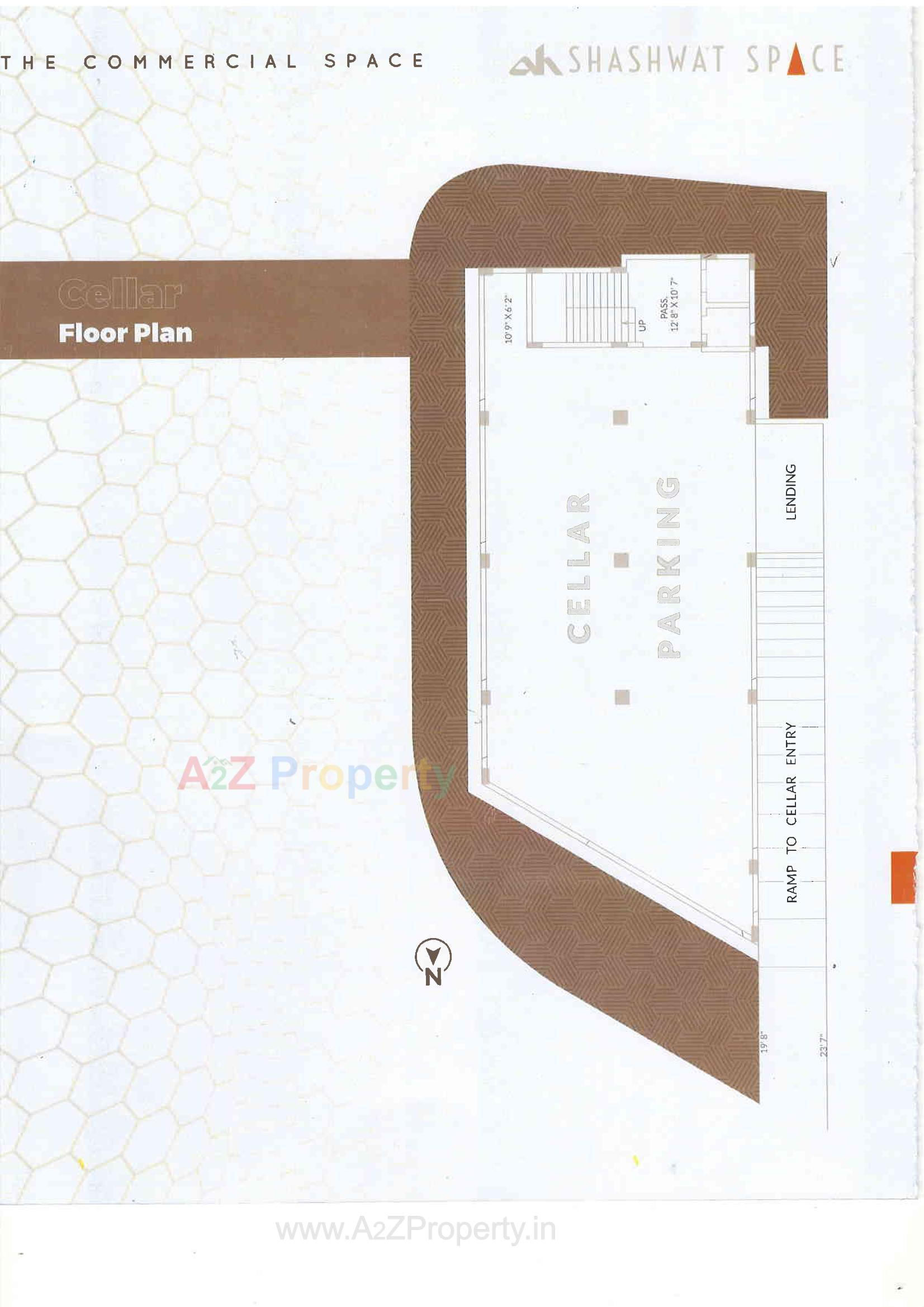 Layout of real estate project Shashwat Space located at Nanamava, Rajkot, Gujarat