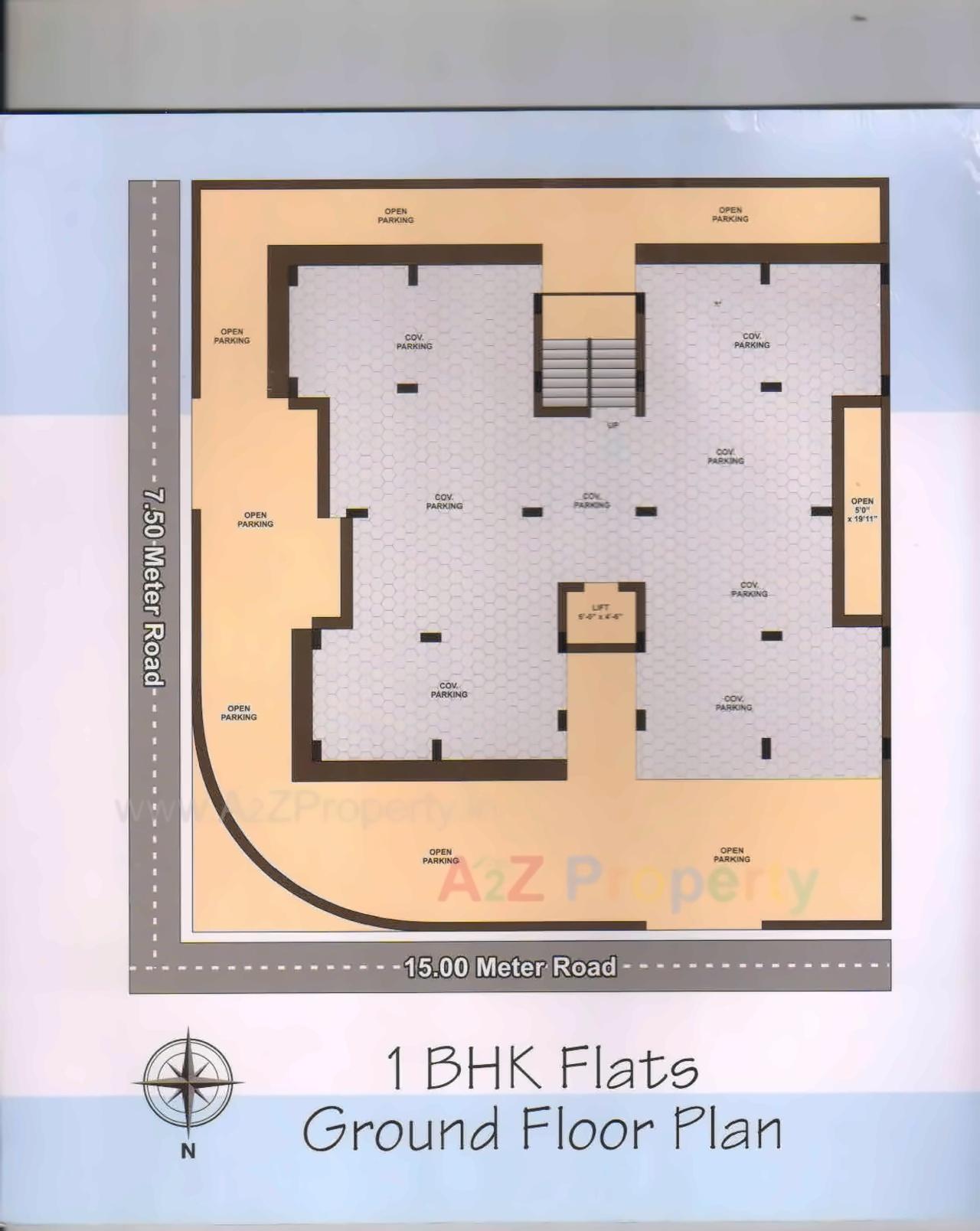 Layout of real estate project Shikhar Sky located at Kangashiyali, Rajkot, Gujarat