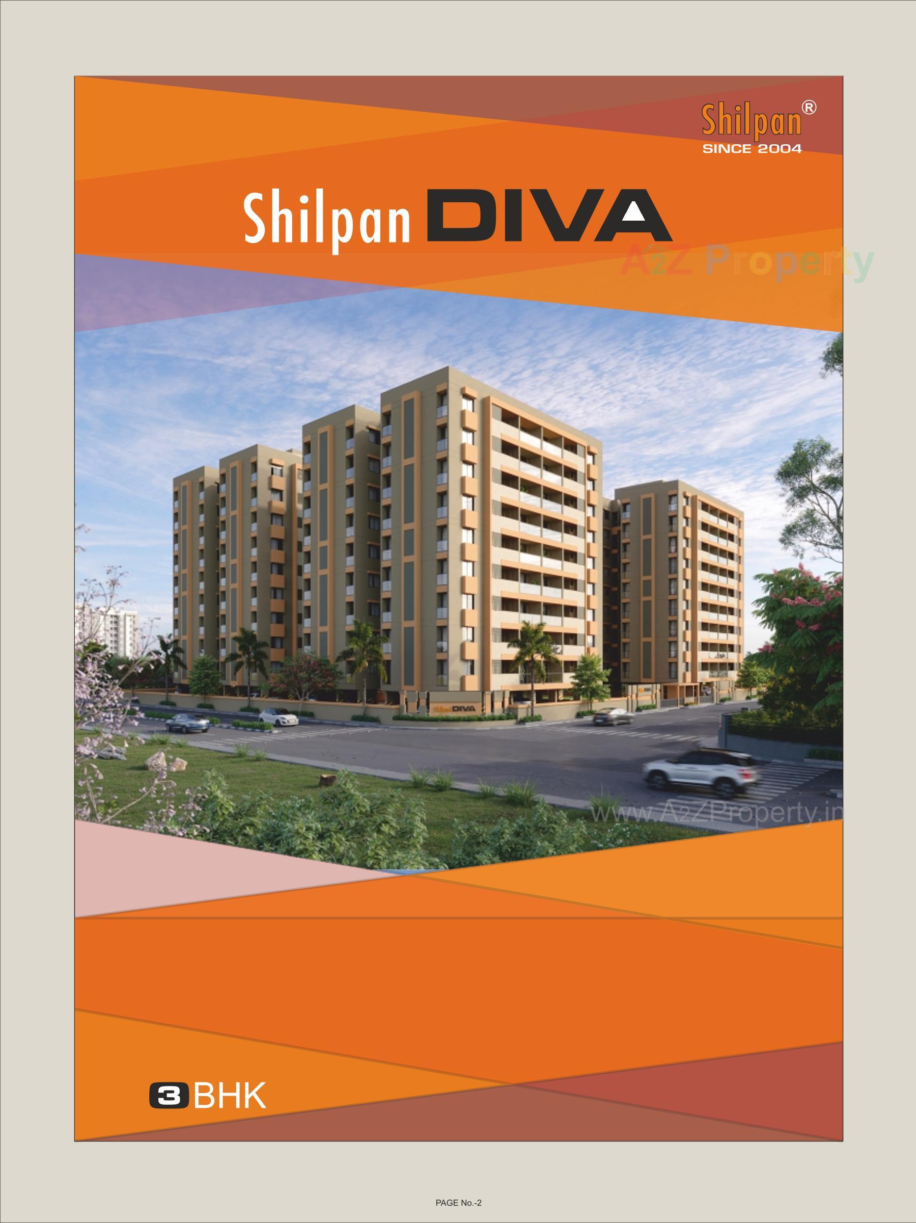 3D Elevation of real estate project Shilpan Diva Mega located at Mavdi, Rajkot, Gujarat