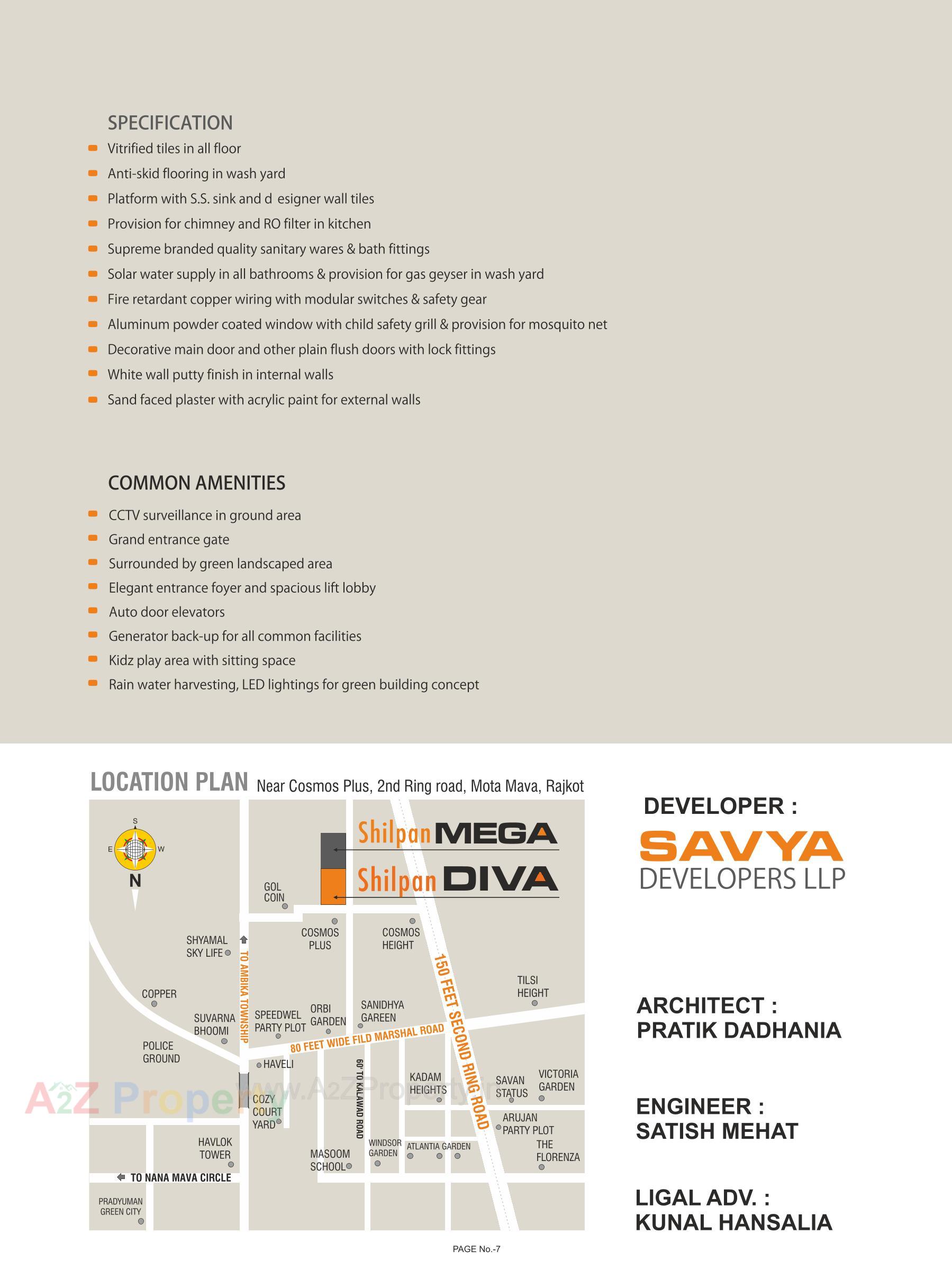  of real estate project Shilpan Diva Mega located at Mavdi, Rajkot, Gujarat