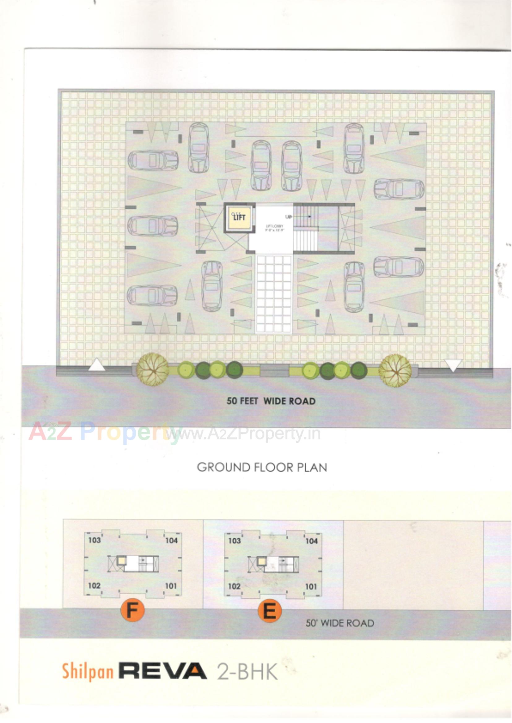 Layout of real estate project Shilpan Reva located at Rajkot, Rajkot, Gujarat