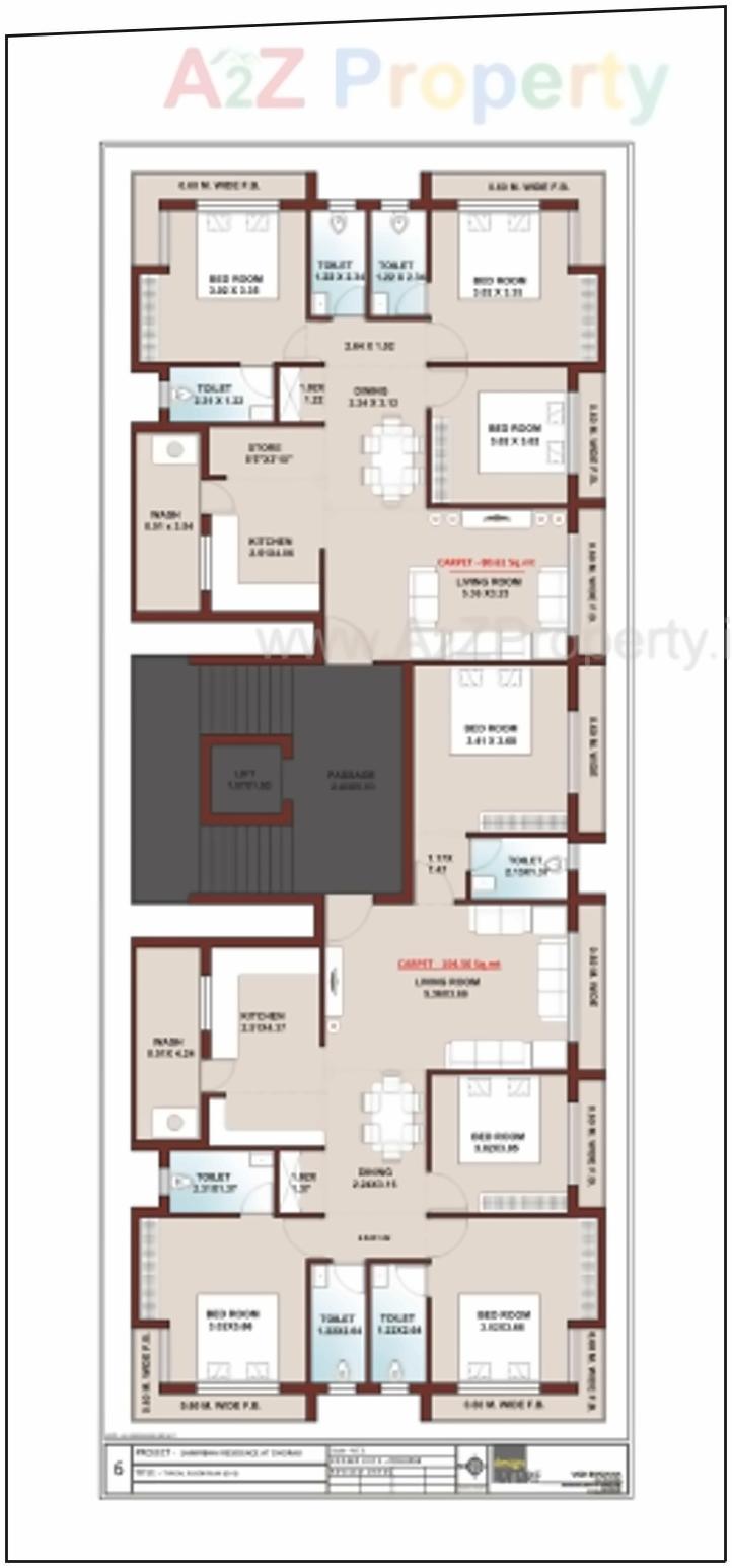 Layout of real estate project Shilpan Tower located at Dhoraji, Rajkot, Gujarat