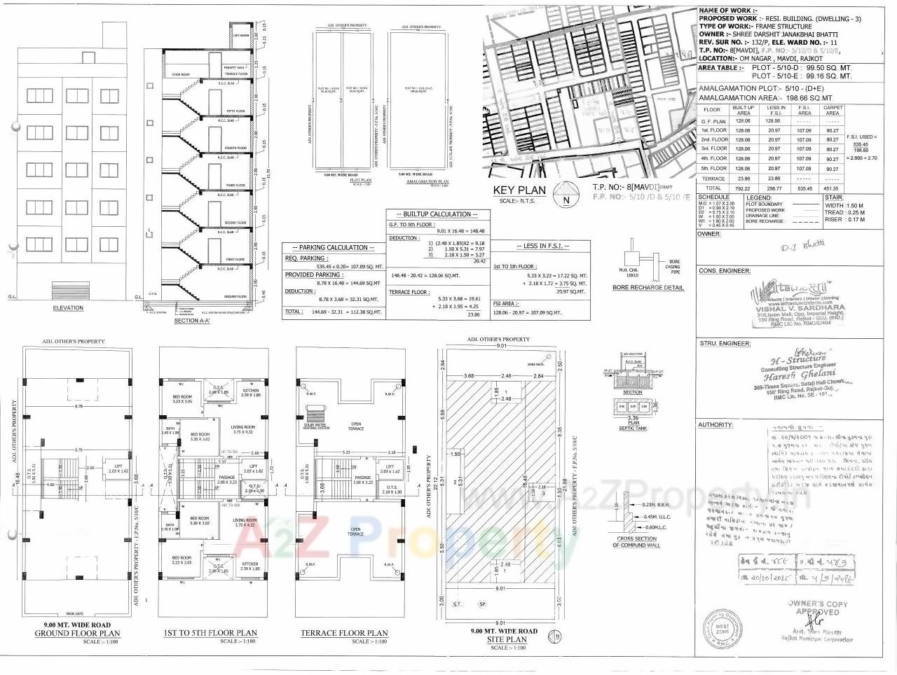  of real estate project Shiv Appartment located at Mavdi, Rajkot, Gujarat