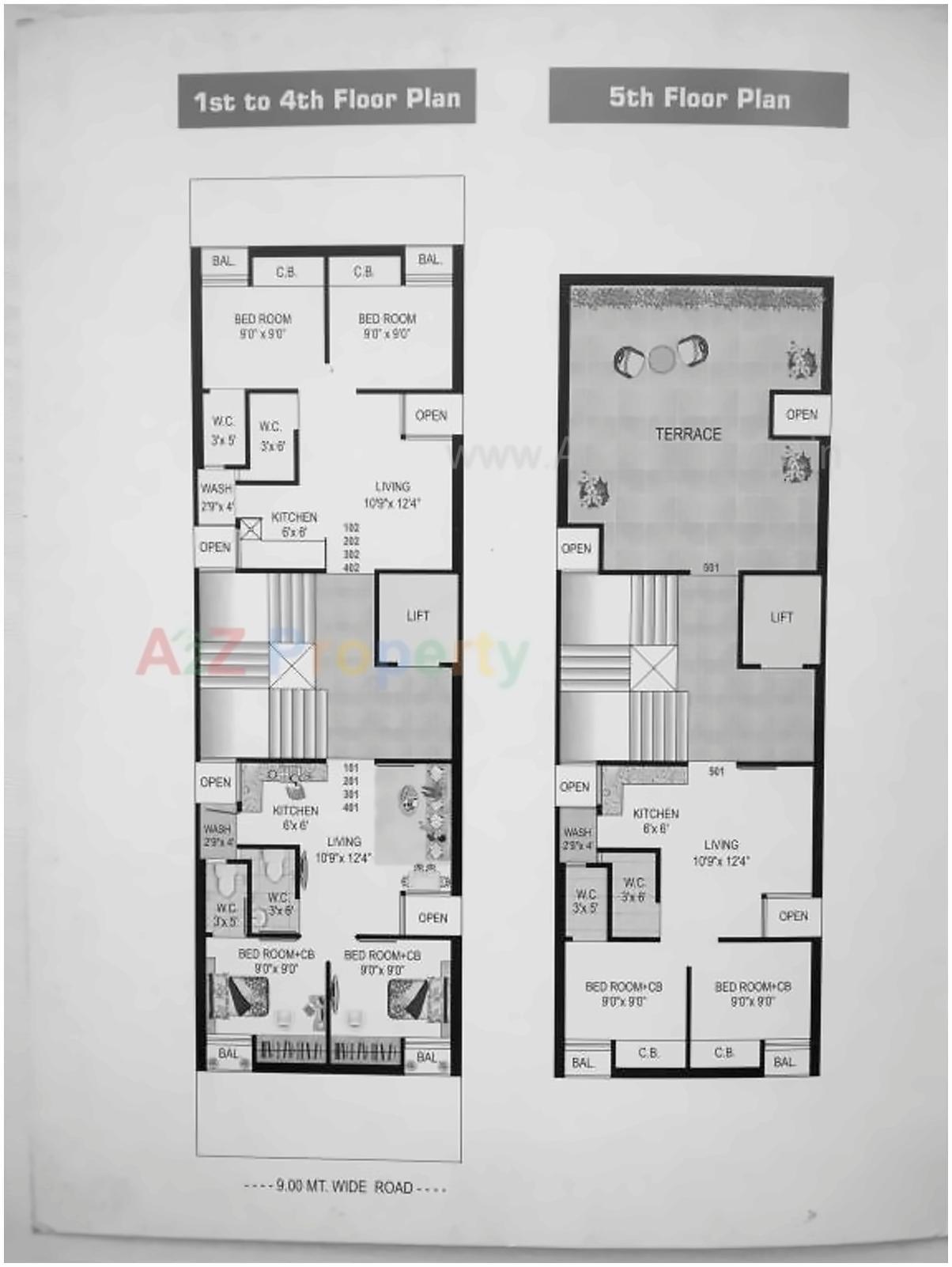 Layout of real estate project Shiv Heights located at Rajkot, Rajkot, Gujarat
