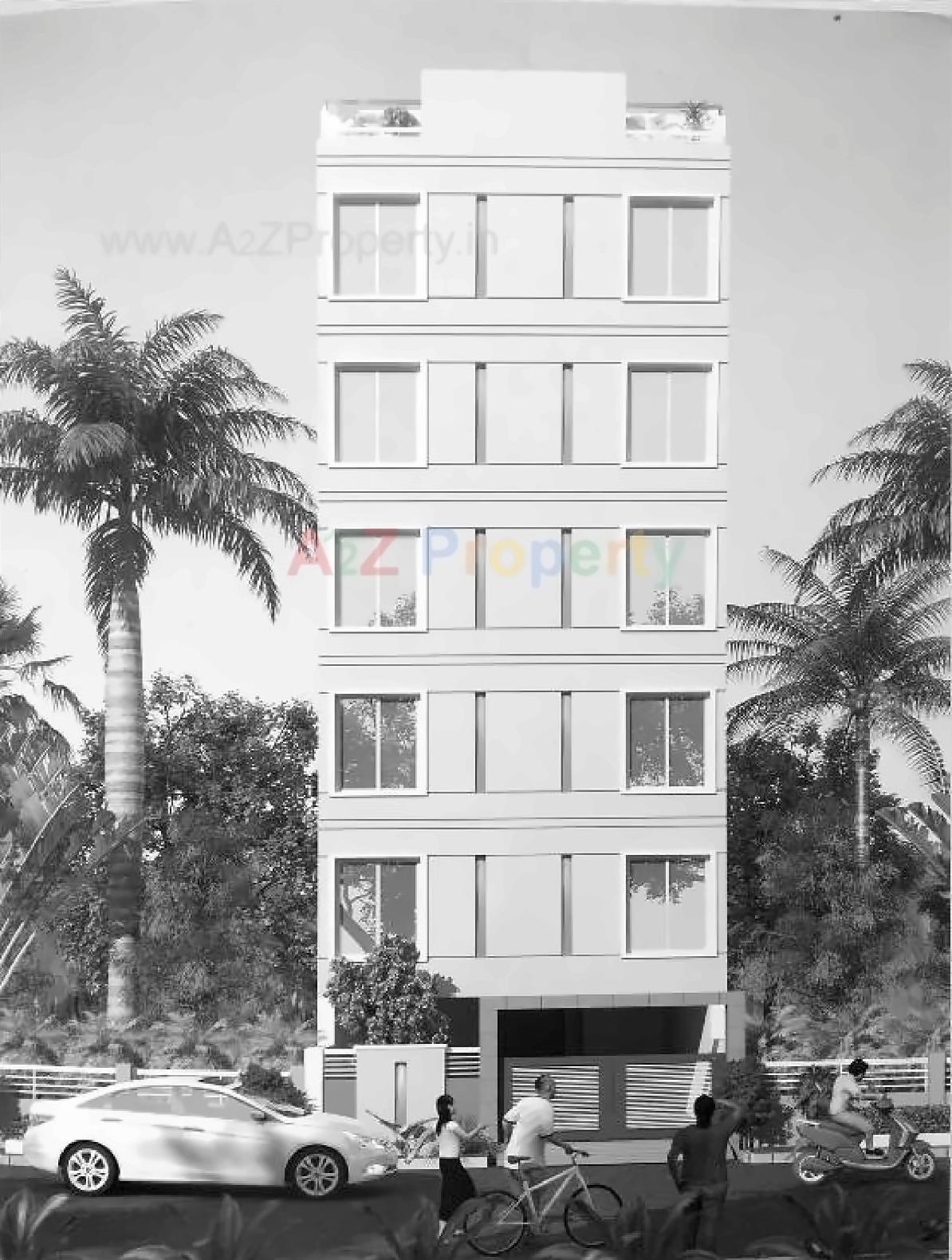 3D Elevation of real estate project Shiv Heights located at Rajkot, Rajkot, Gujarat