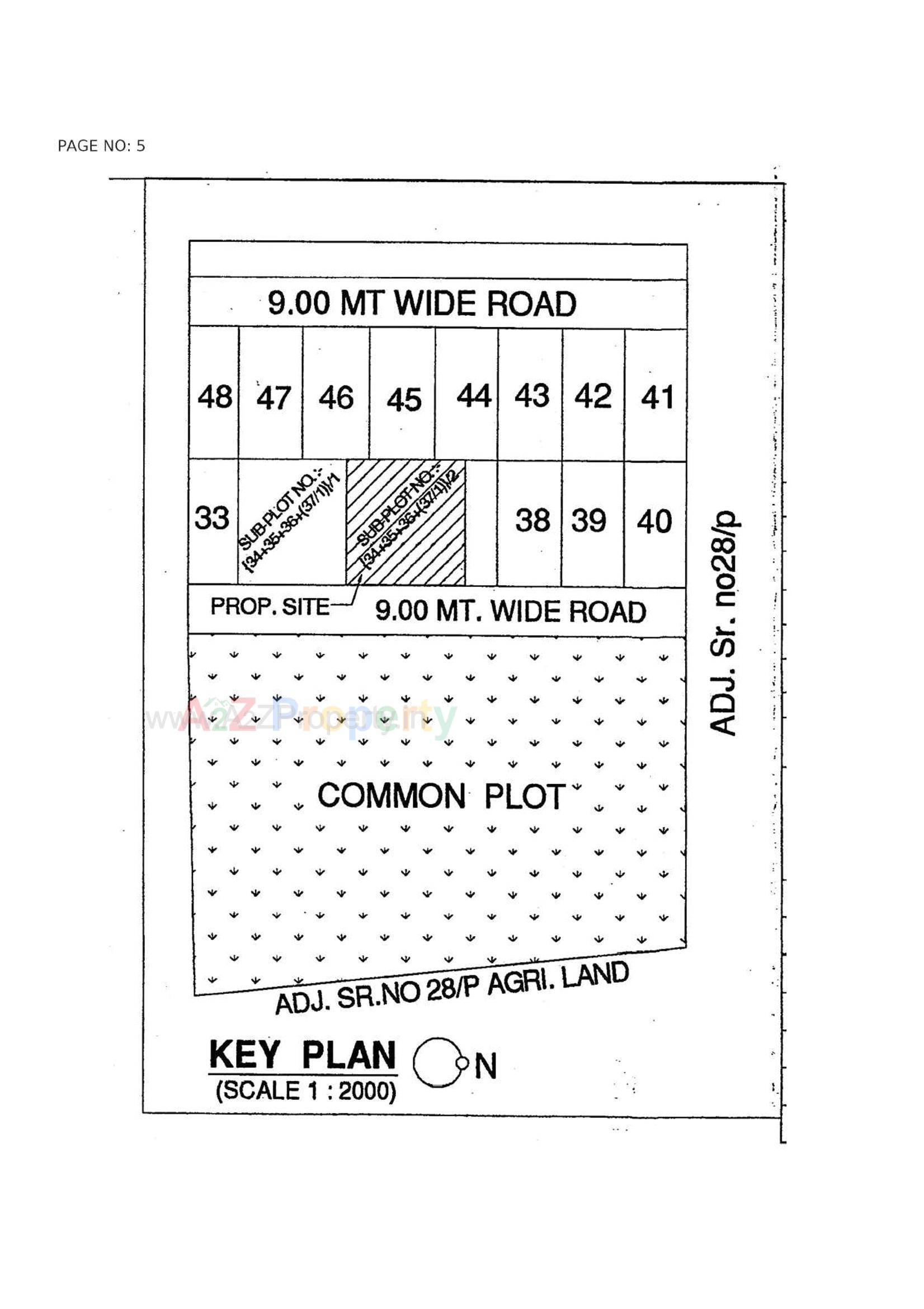 Layout of real estate project Shivalay located at Ghanteshwar, Rajkot, Gujarat