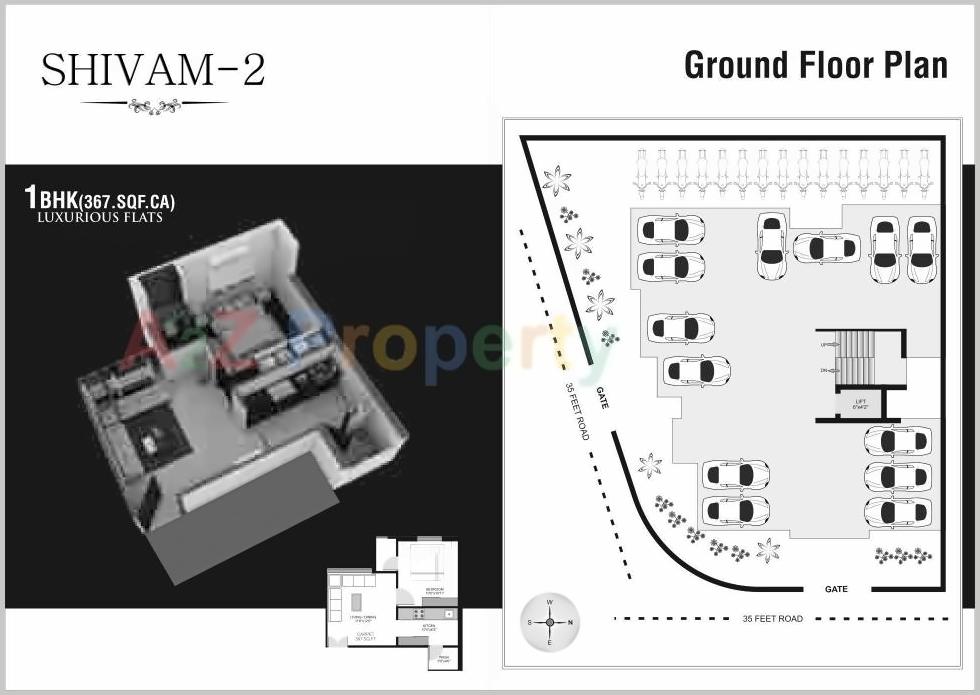 Layout of real estate project Shivam located at Madhapar, Rajkot, Gujarat
