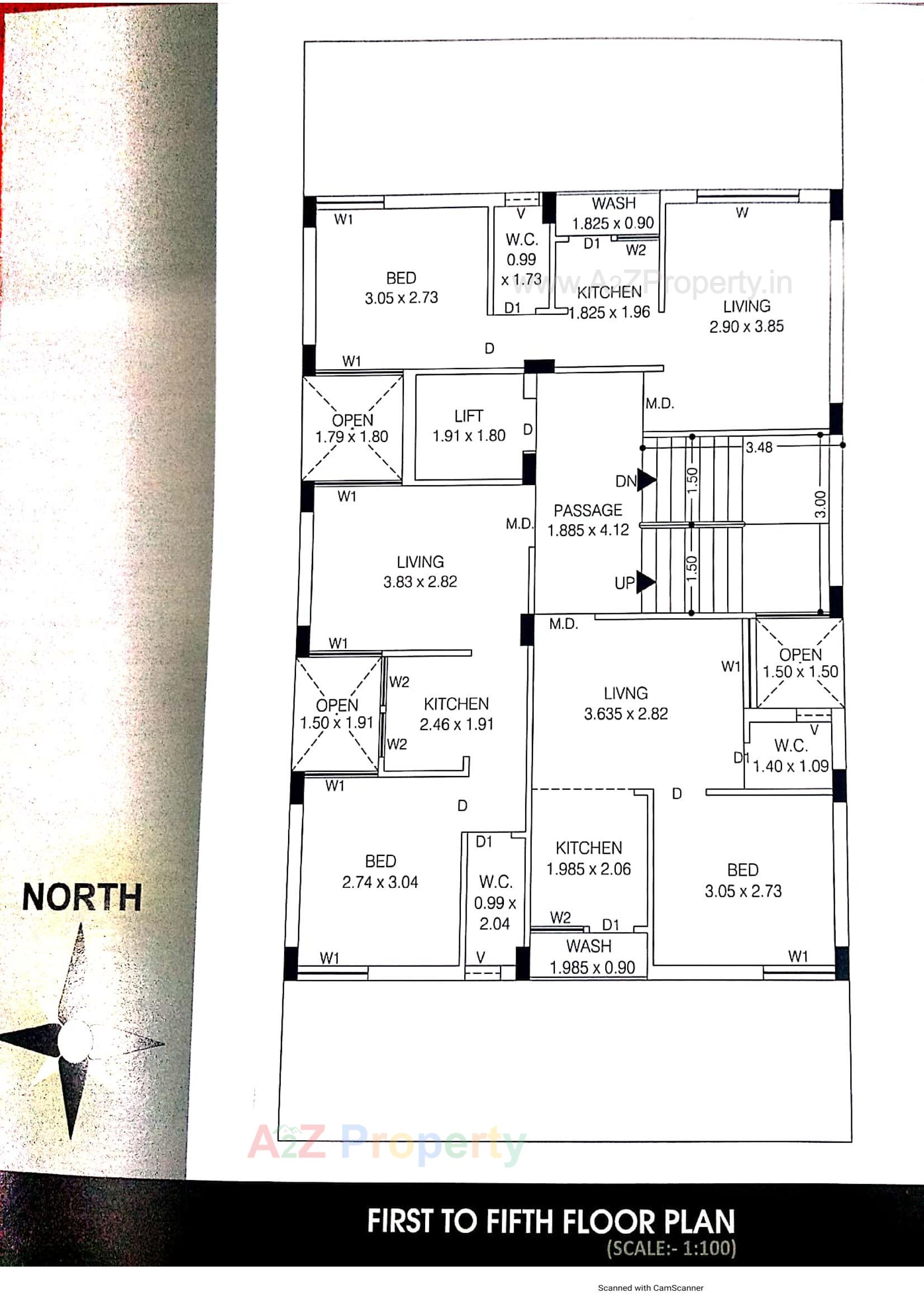 Layout of real estate project Shivam Avenue located at Mavdi, Rajkot, Gujarat