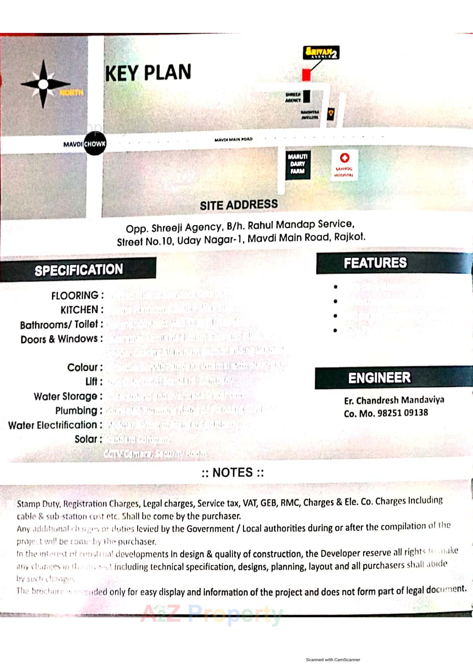  of real estate project Shivam Avenue located at Mavdi, Rajkot, Gujarat