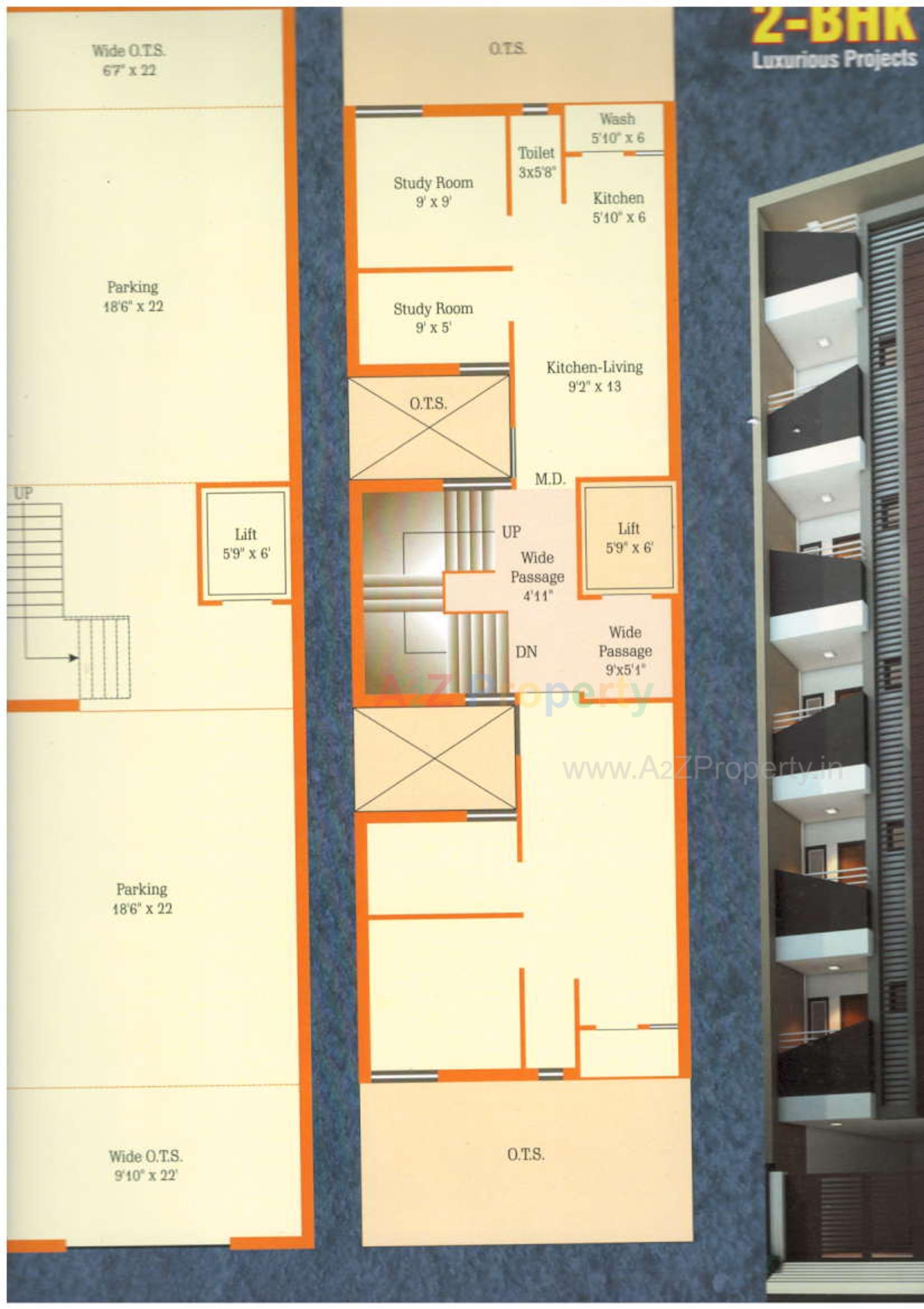 Layout of real estate project Shivam Flats located at Rajkot, Rajkot, Gujarat