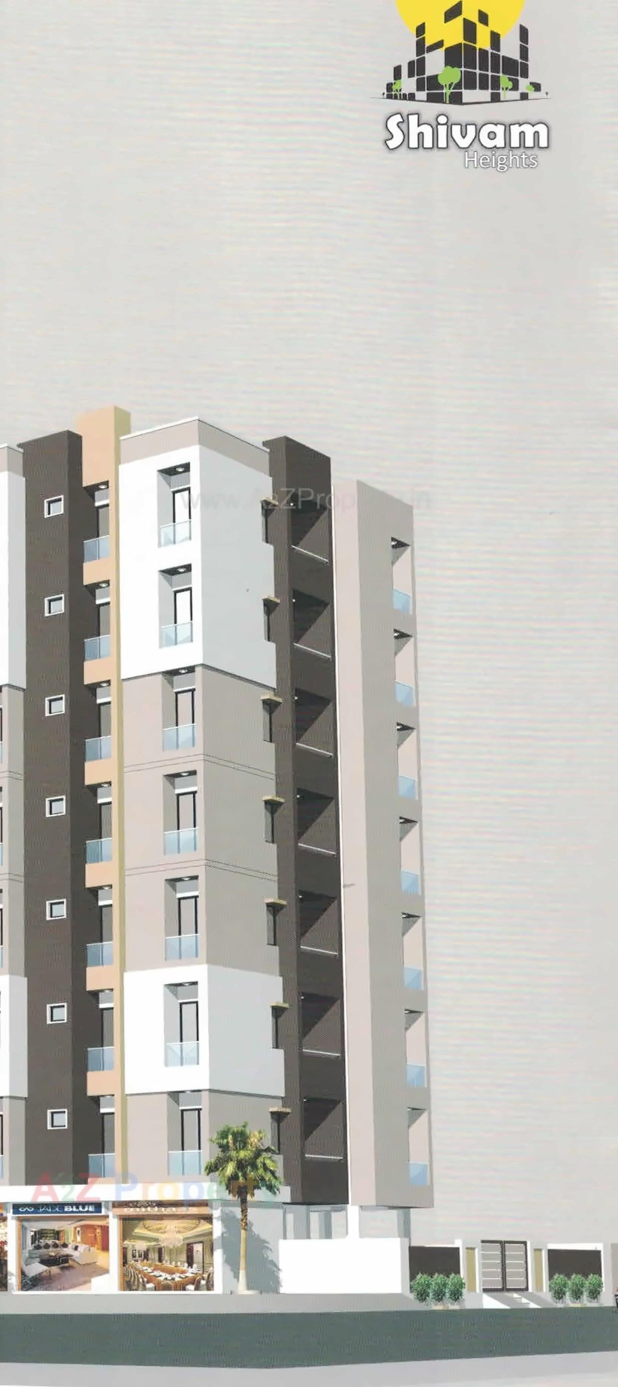 3D Elevation of real estate project Shivam Heights located at Rajkot, Rajkot, Gujarat