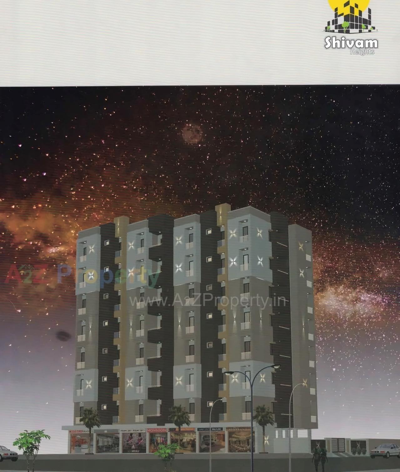 3D Elevation of real estate project Shivam Heights located at Rajkot, Rajkot, Gujarat