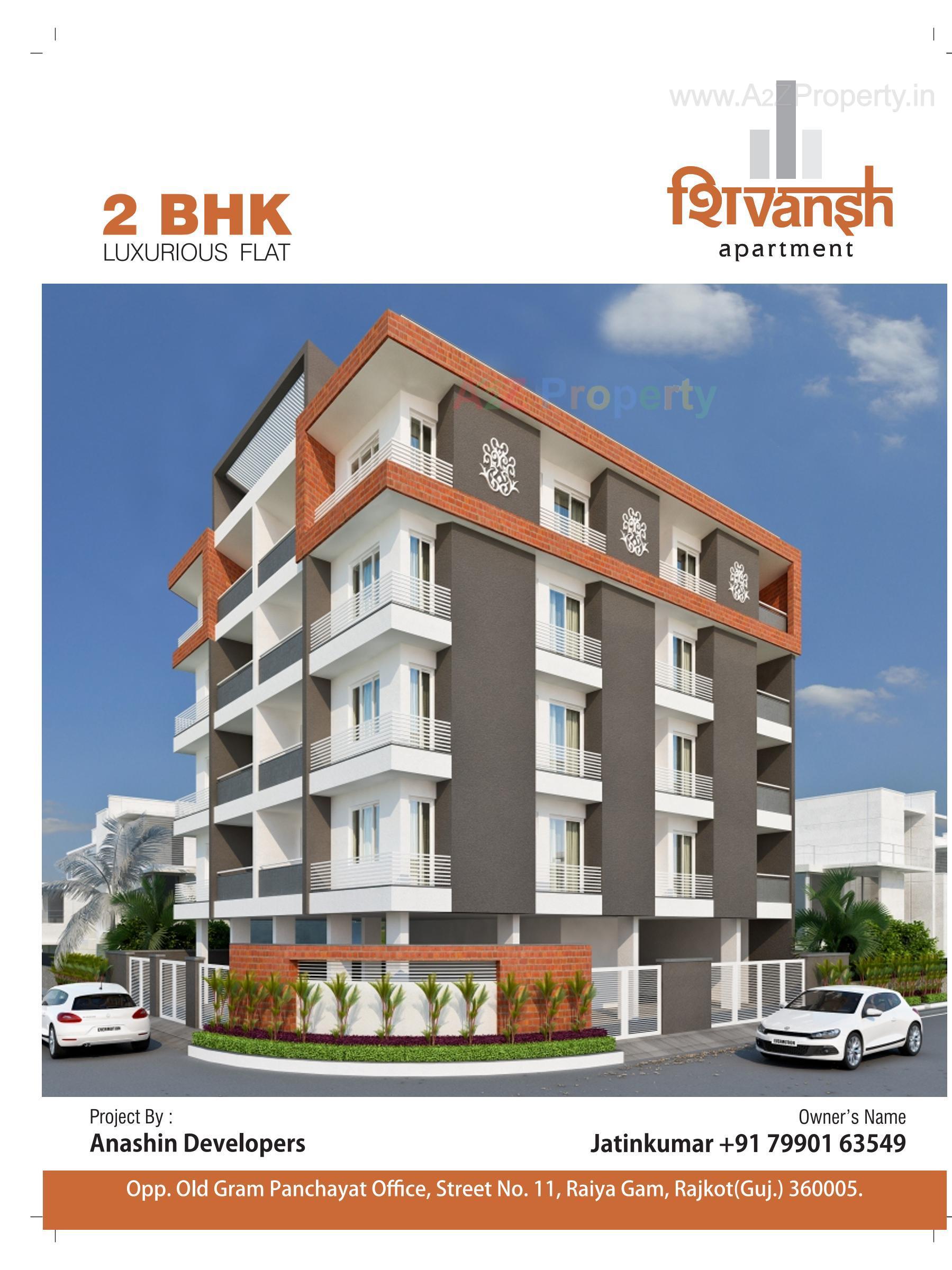 3D Elevation of real estate project Shivansh Appartment located at Raiya, Rajkot, Gujarat