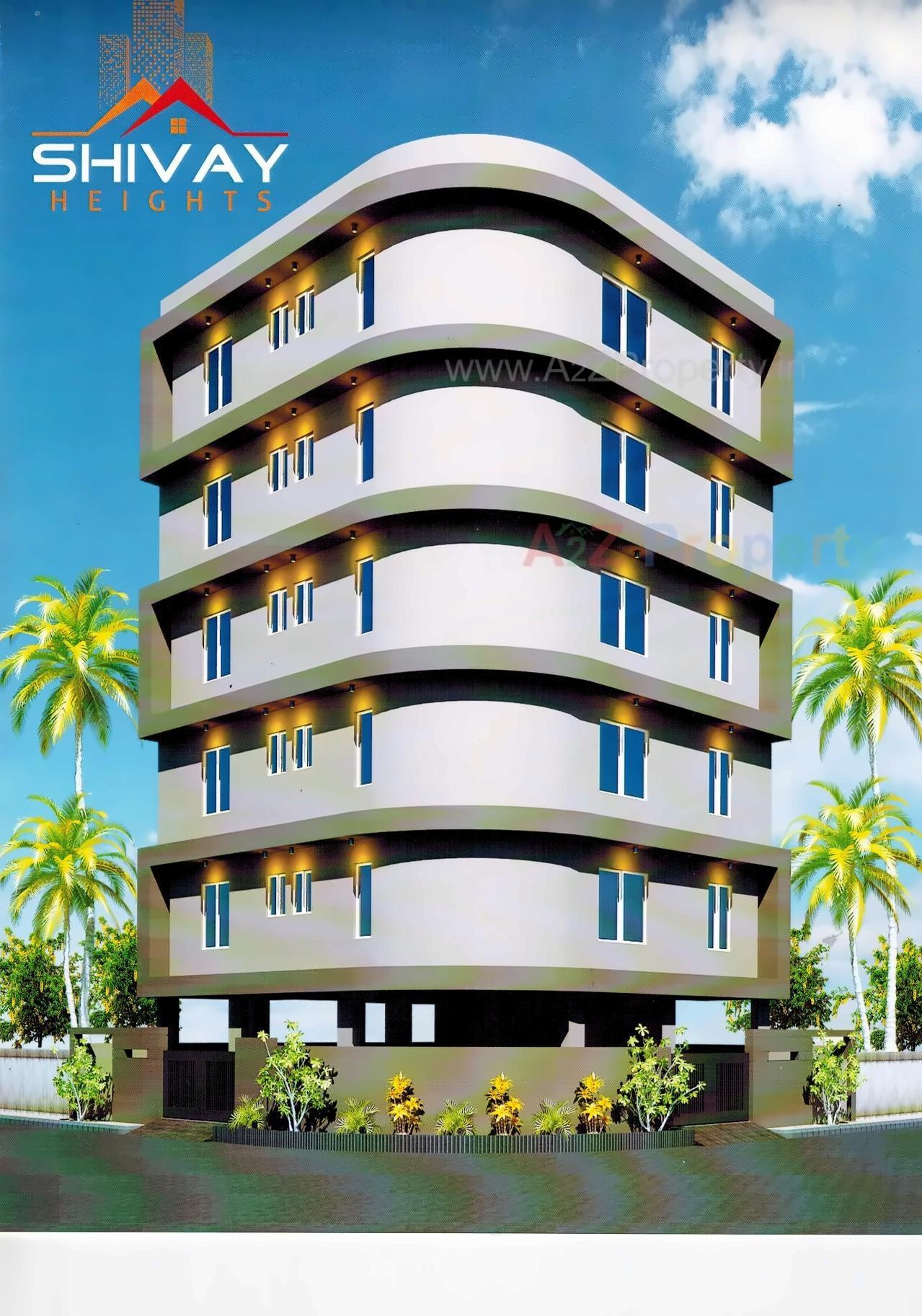 3D Elevation of real estate project Shivay Heights located at Mavdi, Rajkot, Gujarat