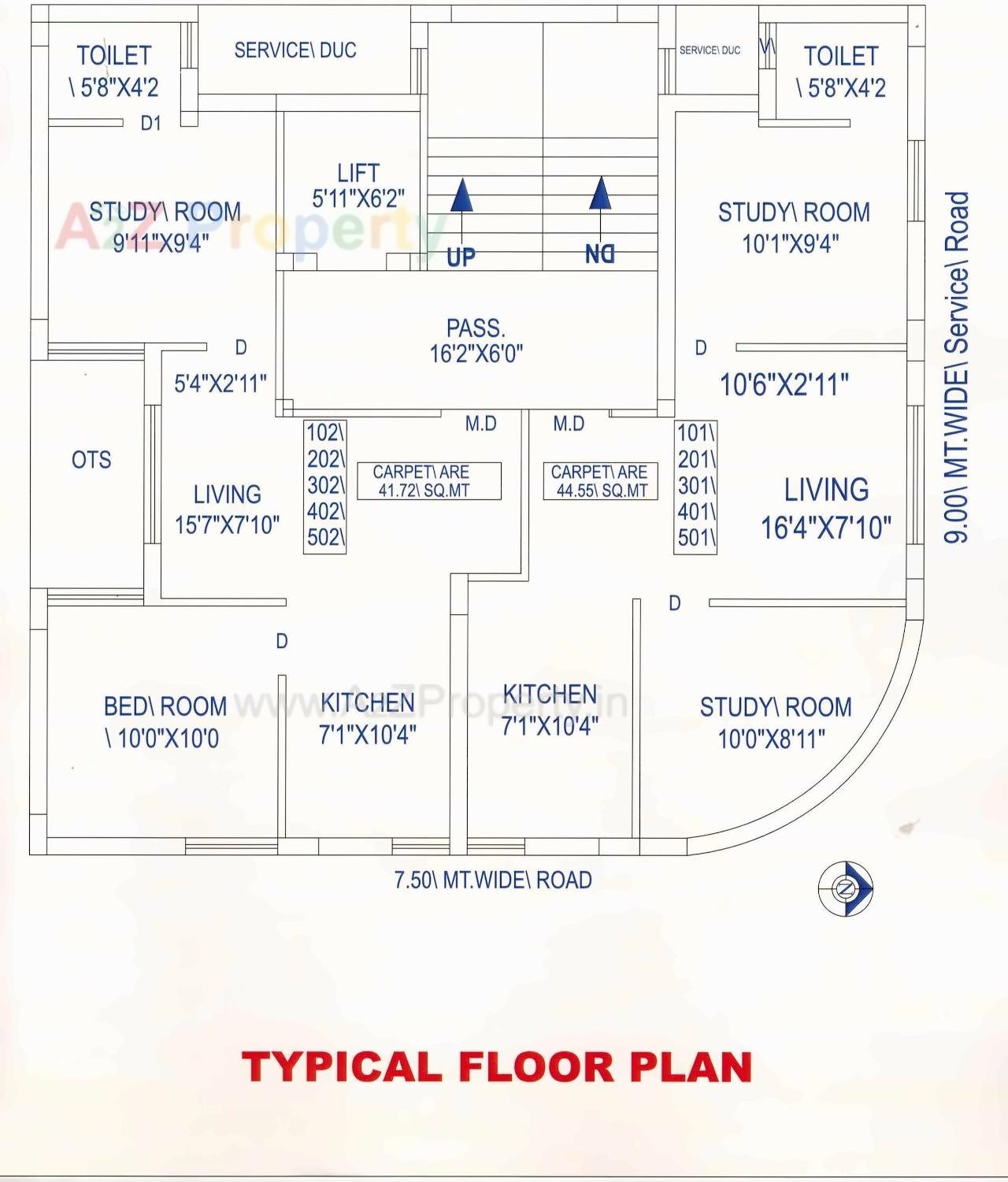 Layout of real estate project Shivay Heights located at Mavdi, Rajkot, Gujarat