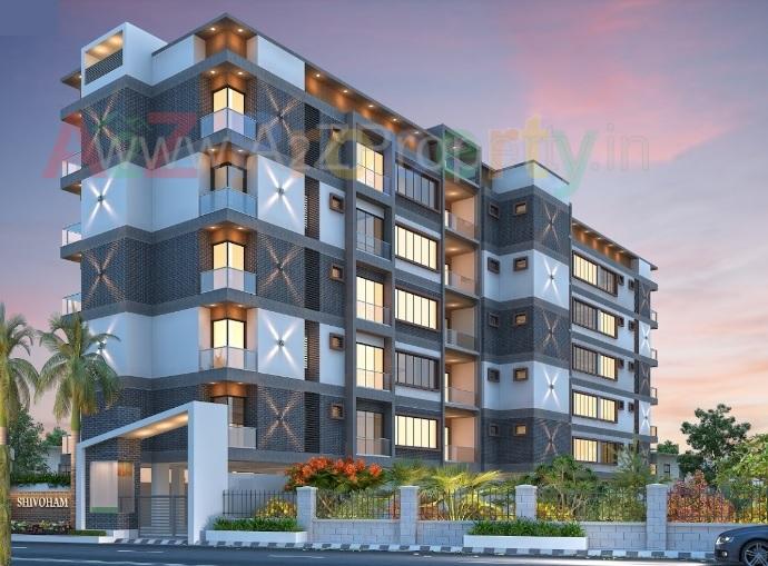 3D Elevation of real estate project Shivoham located at Rajkot, Rajkot, Gujarat