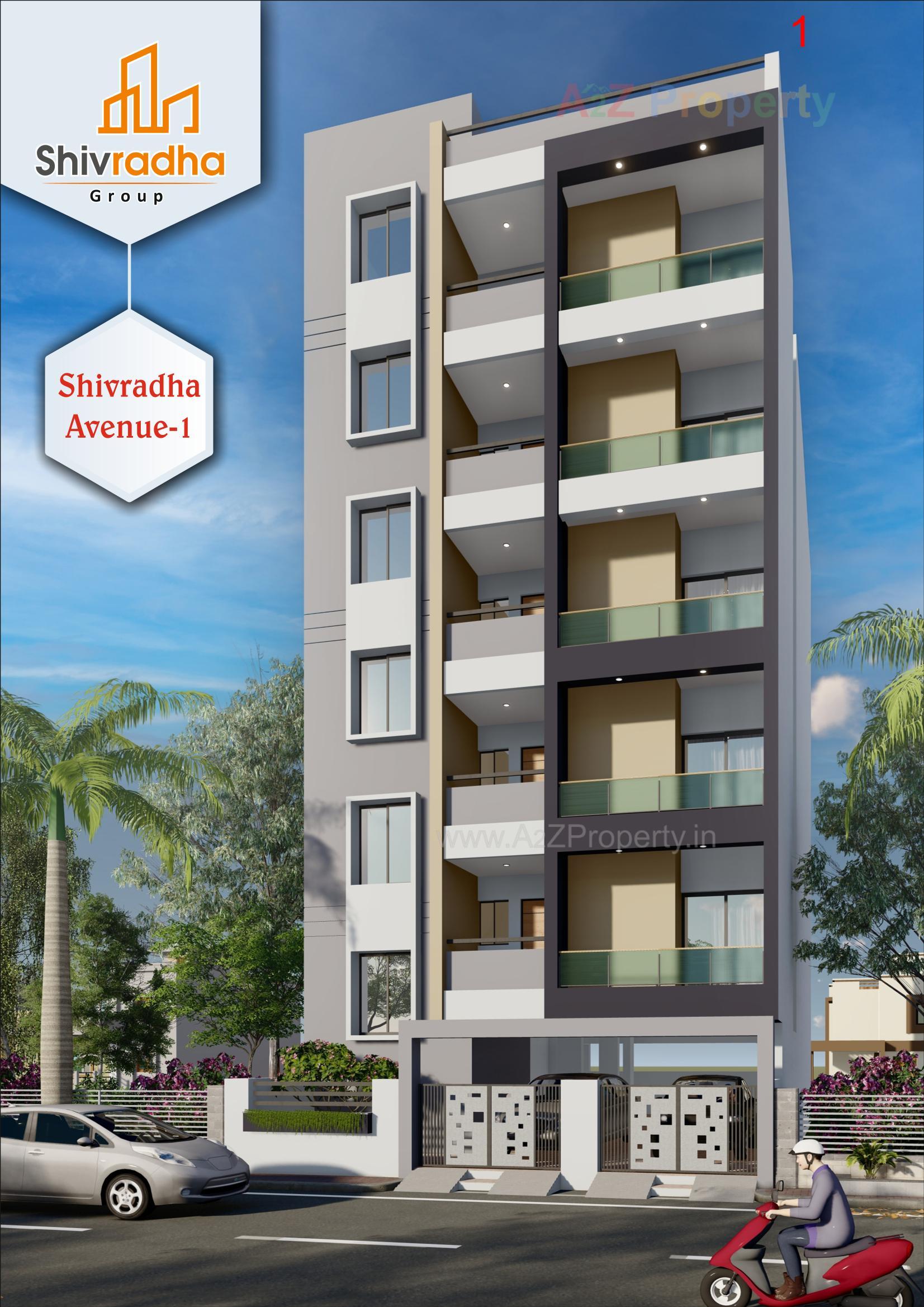 3D Elevation of real estate project Shivradha Avenue located at Mavdi, Rajkot, Gujarat