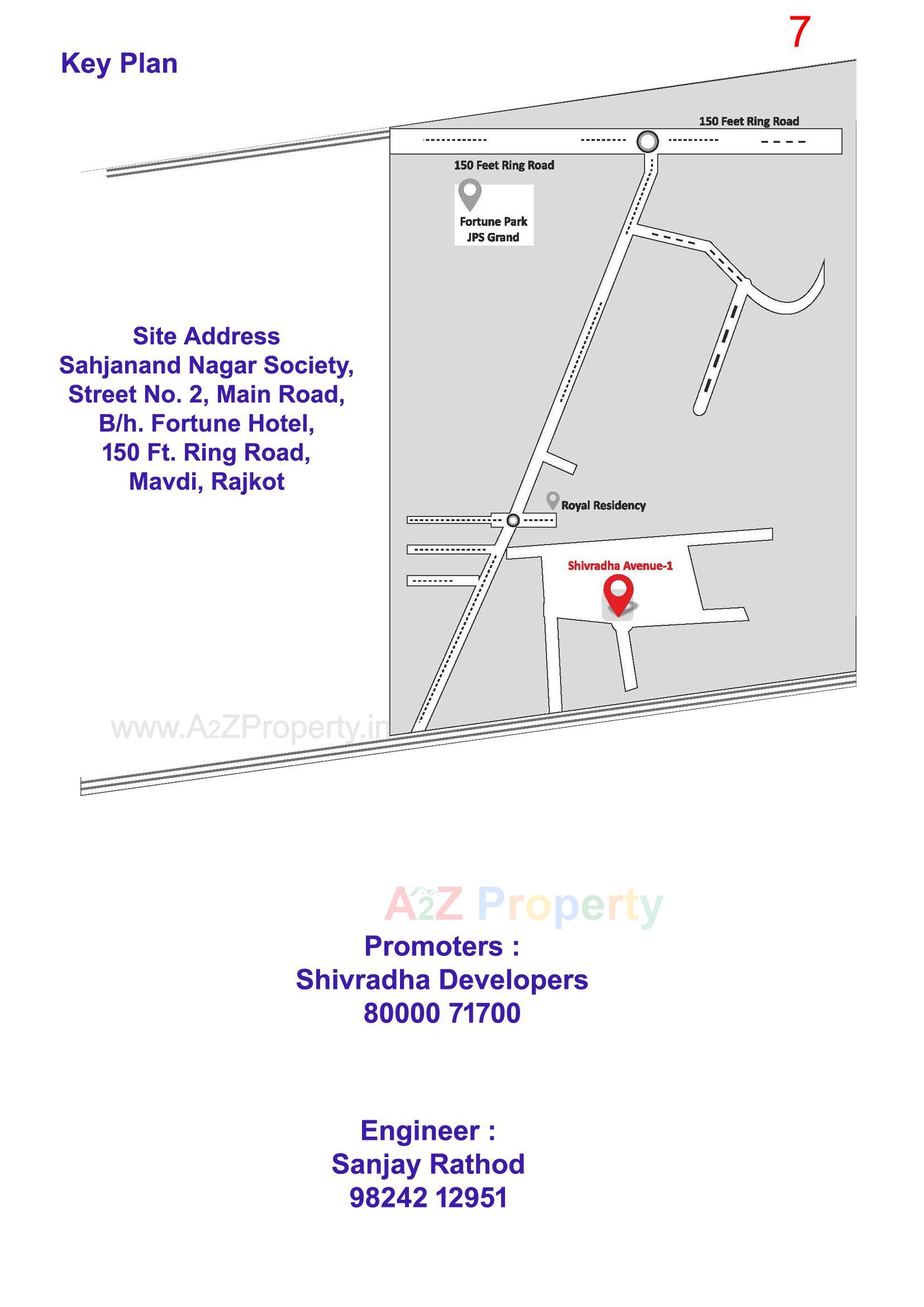  of real estate project Shivradha Avenue located at Mavdi, Rajkot, Gujarat