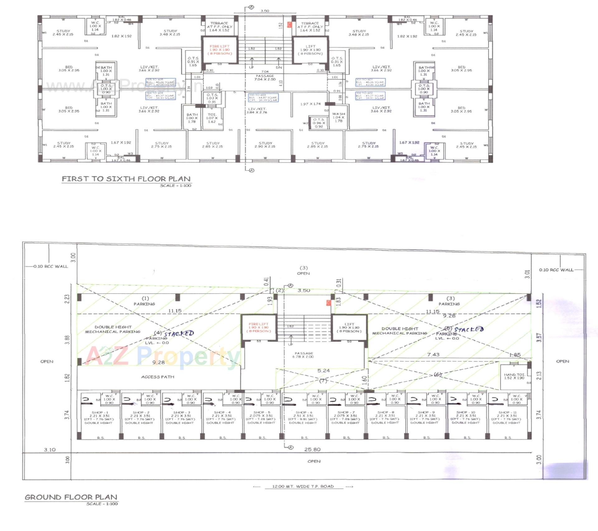 Layout of real estate project Shree Ambe Pride located at Rajkot, Rajkot, Gujarat