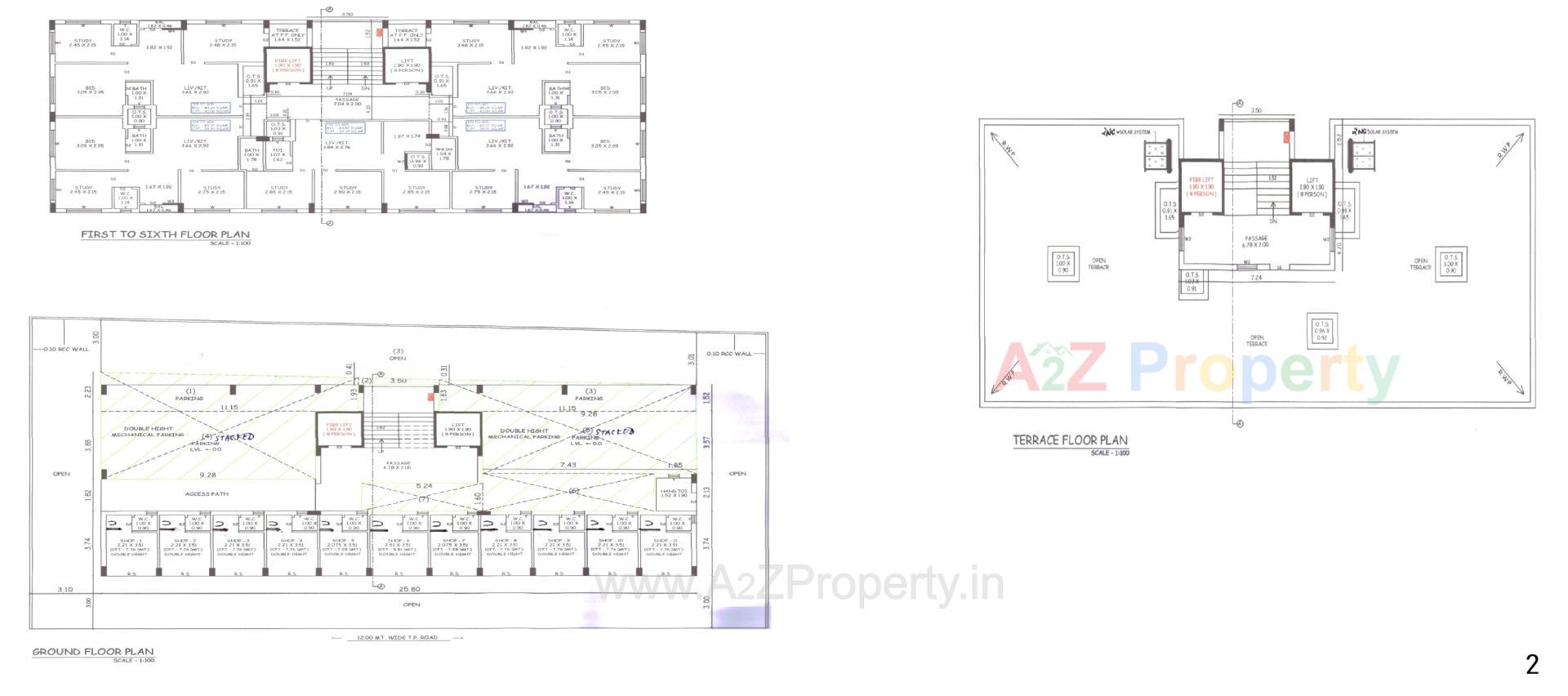 Layout of real estate project Shree Ambe Pride located at Rajkot, Rajkot, Gujarat