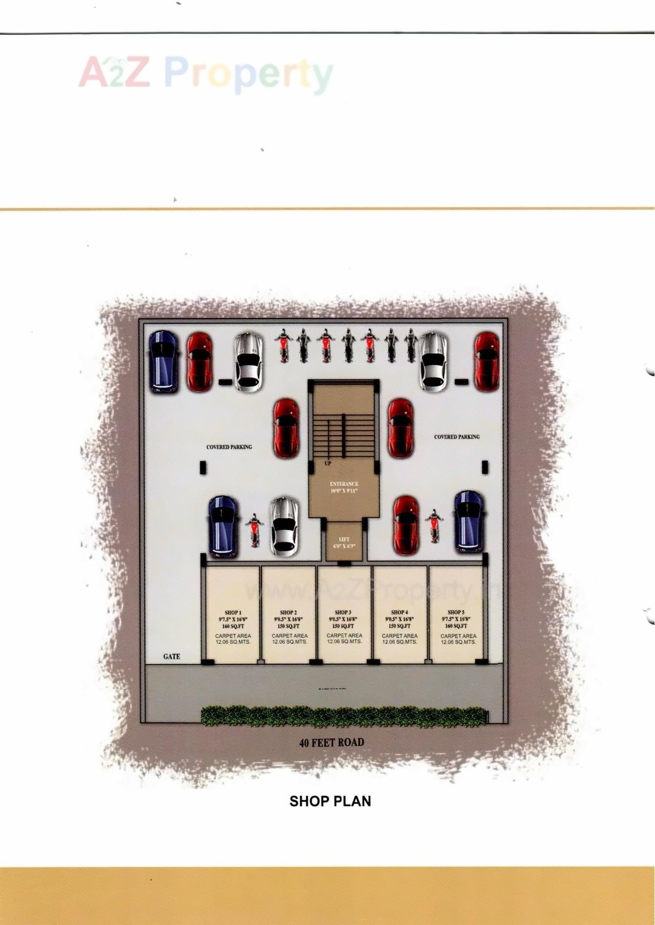 Layout of real estate project Shree Avenue located at Rajkot, Rajkot, Gujarat