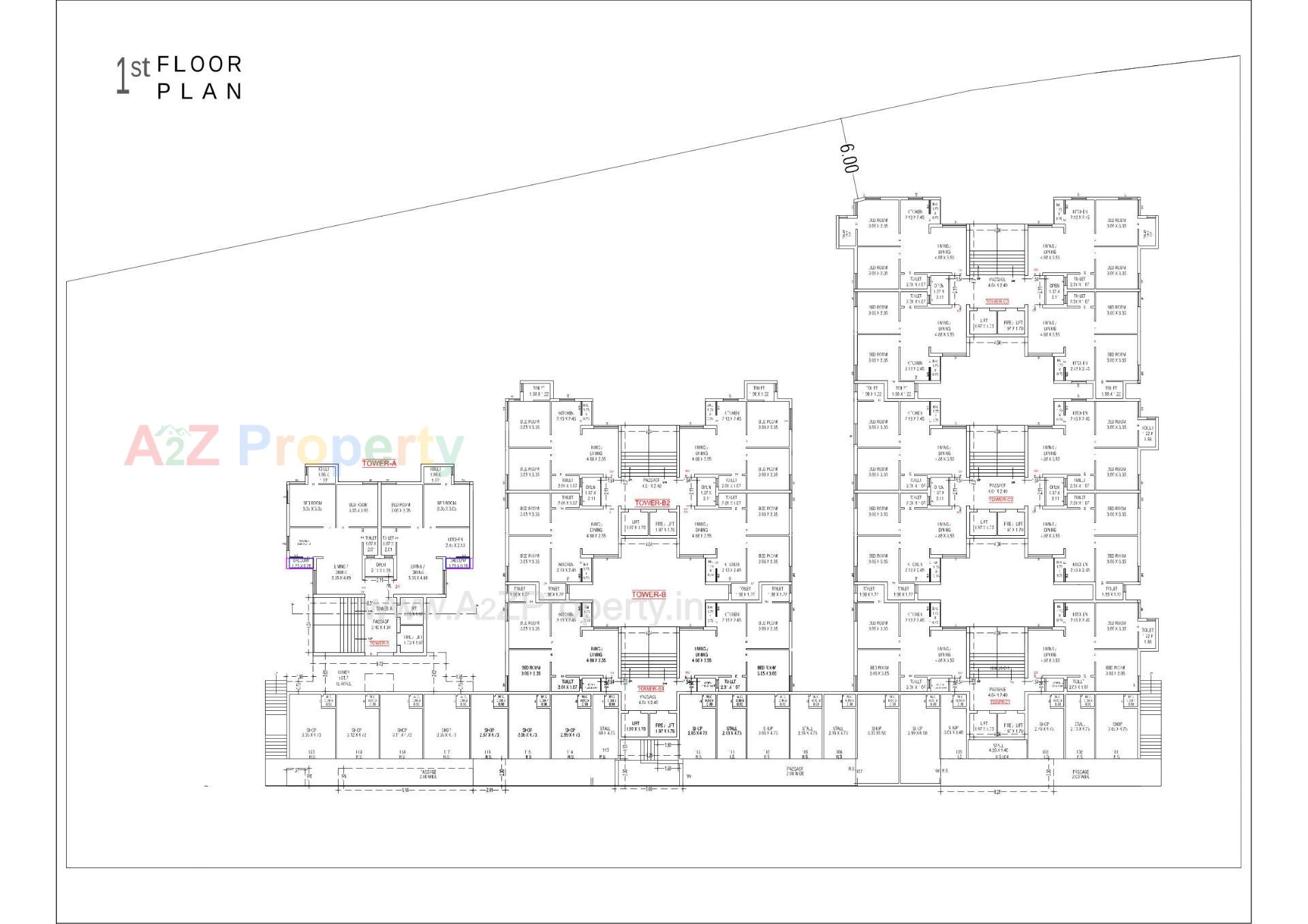 Layout of real estate project Shree Bileshwar Heights located at Vavdi, Rajkot, Gujarat