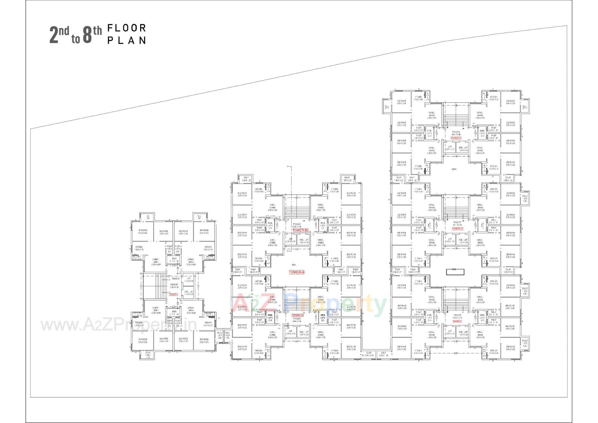 Layout of real estate project Shree Bileshwar Heights located at Vavdi, Rajkot, Gujarat