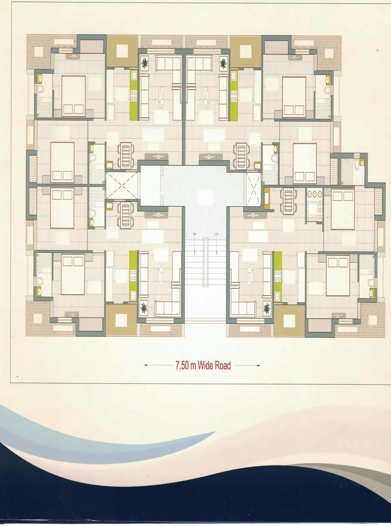 Layout of real estate project Shree Darshan Avenue located at Rajkot, Rajkot, Gujarat