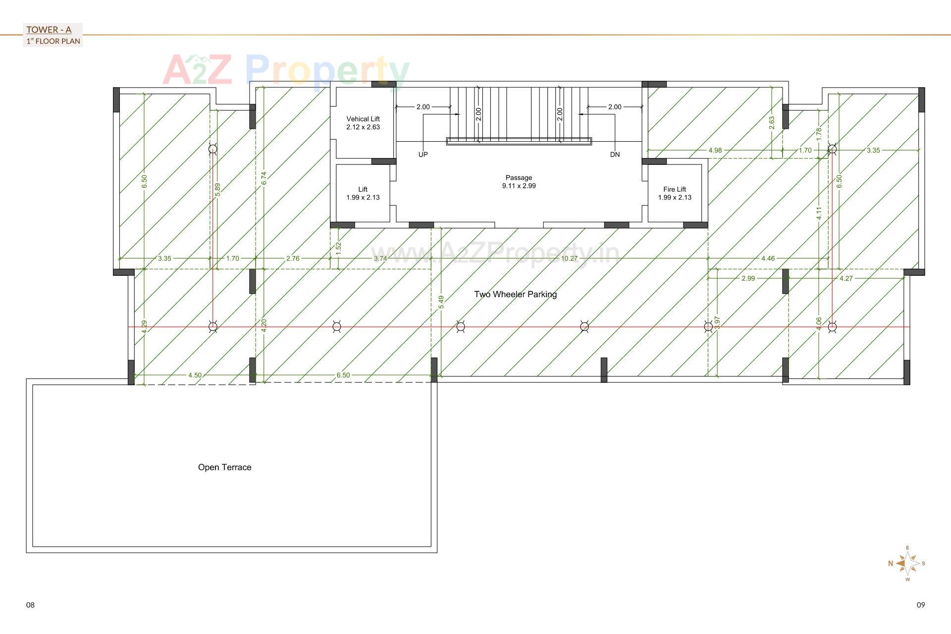 Layout of real estate project Shree Darshan Heights located at Rajkot, Rajkot, Gujarat
