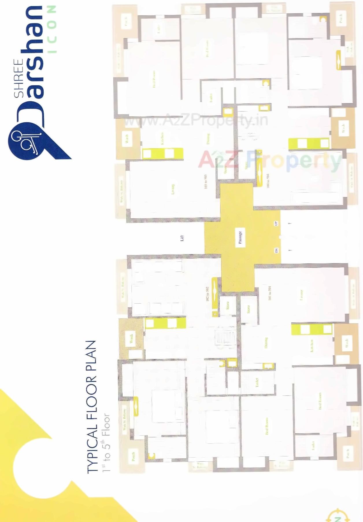 Layout of real estate project Shree Darshan Icon located at Mavdi, Rajkot, Gujarat