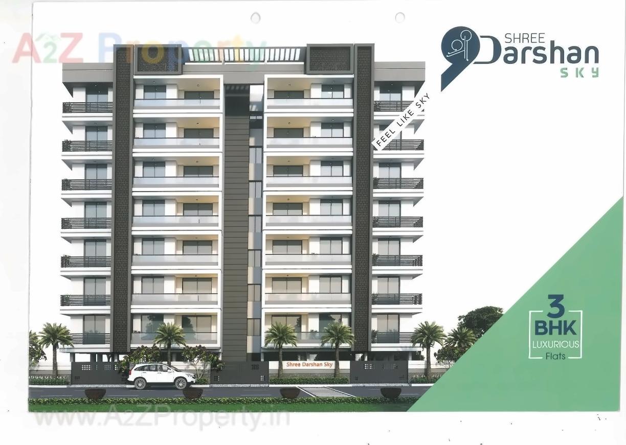 3D Elevation of real estate project Shree Darshan Sky located at Mavdi, Rajkot, Gujarat
