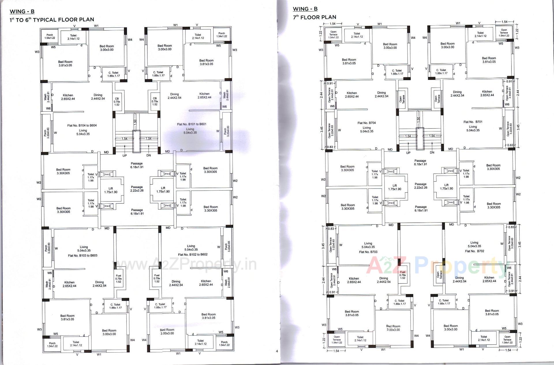 Layout of real estate project Shree Darshan Twins located at Mavdi, Rajkot, Gujarat