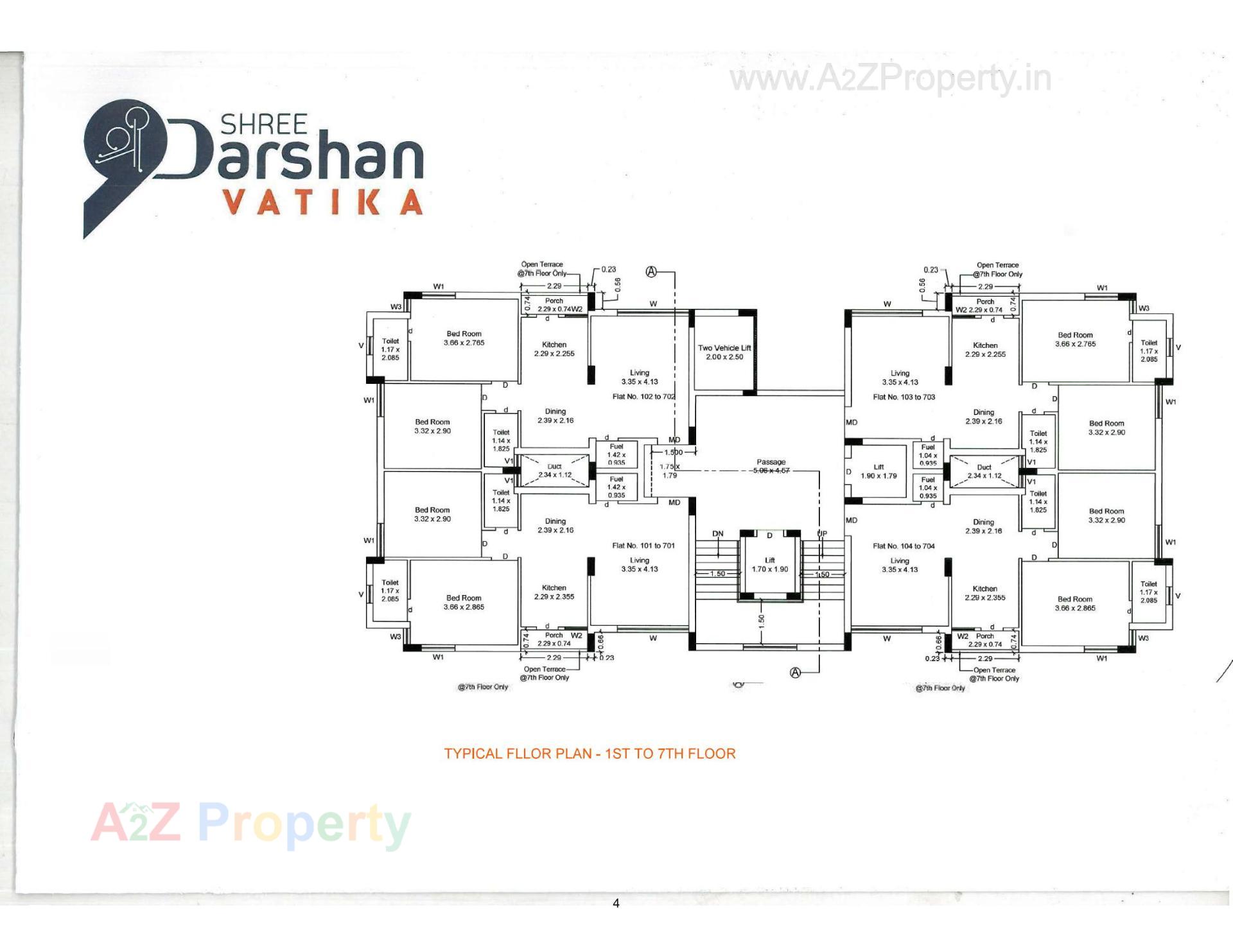 Layout of real estate project Shree Darshan Vatika located at Mavdi, Rajkot, Gujarat