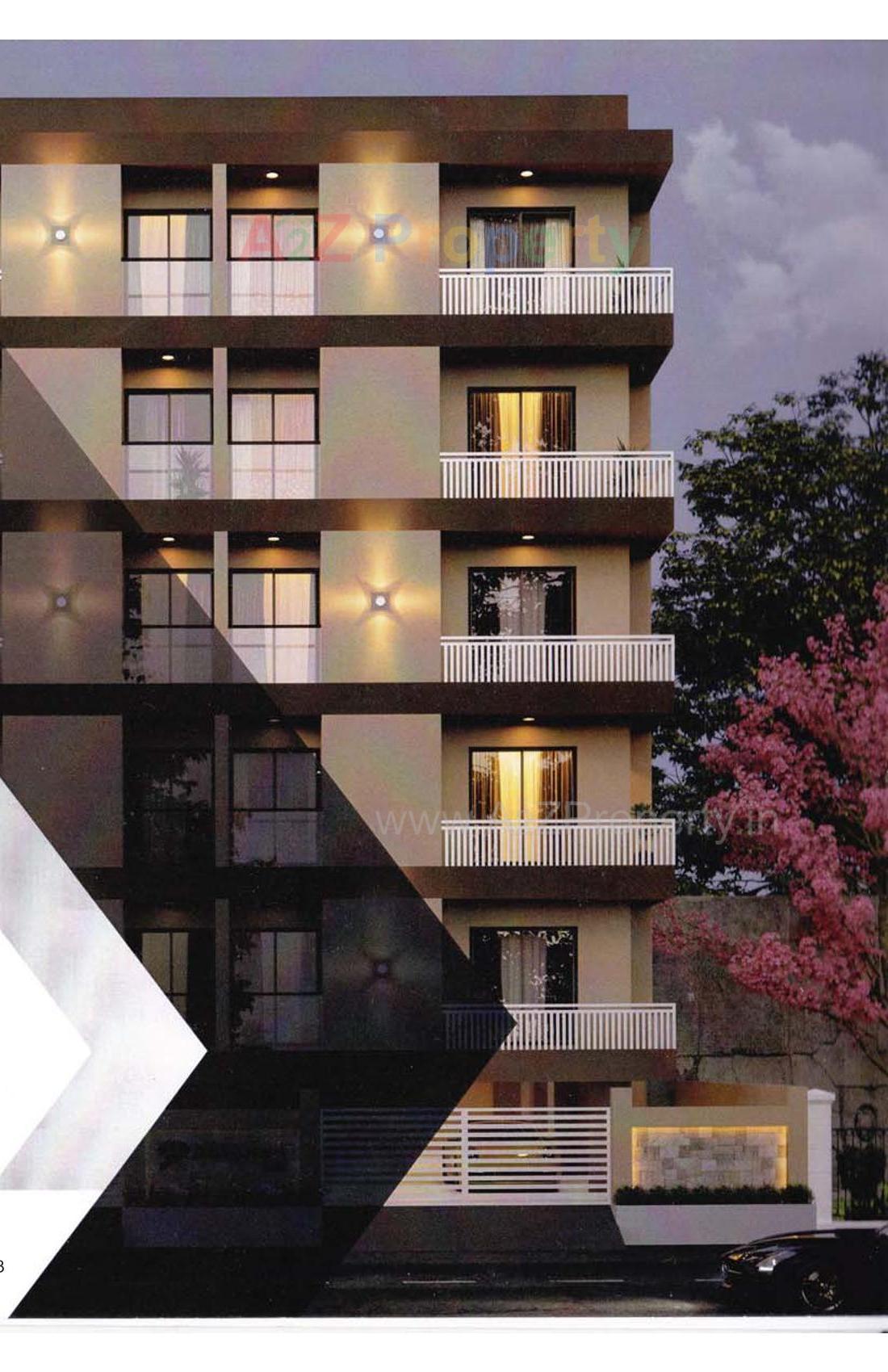 3D Elevation of real estate project Shree Darshan Villa located at Mavdi, Rajkot, Gujarat